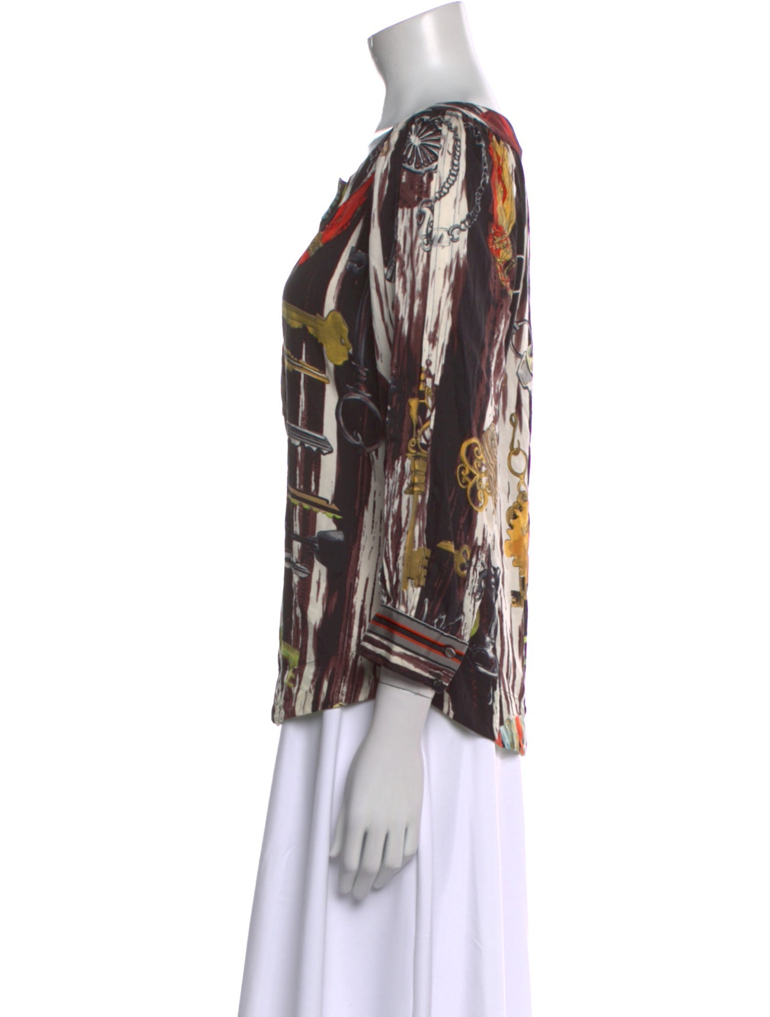 Diane von Furstenberg Silk Printed Blouse