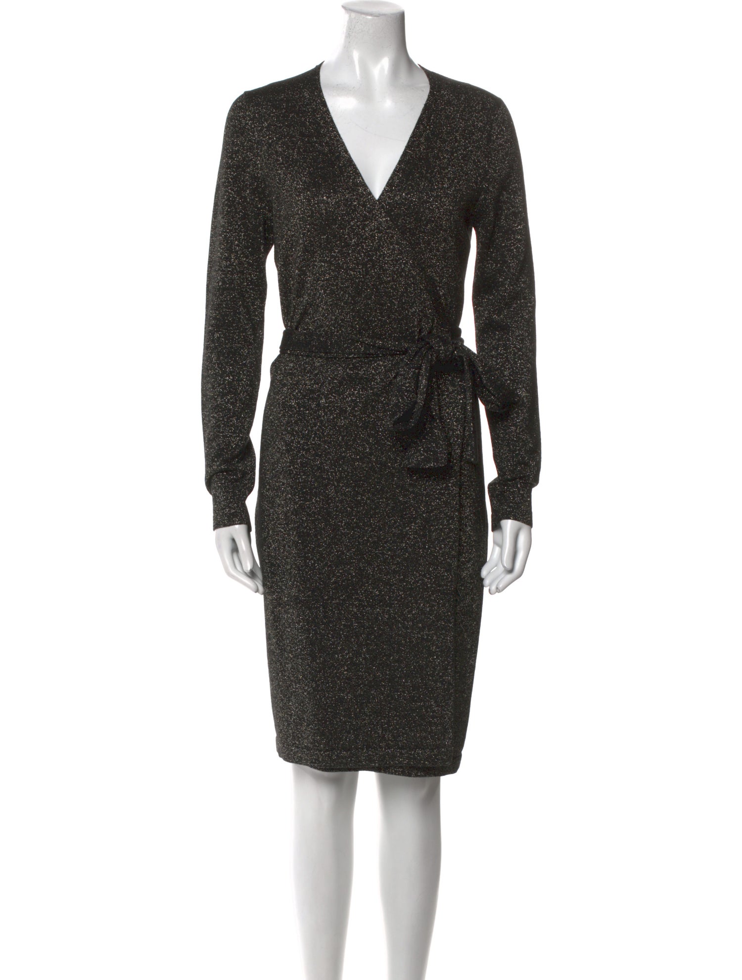 Diane von Furstenberg V-Neck Knee-Length Dress