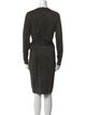Diane von Furstenberg V-Neck Knee-Length Dress