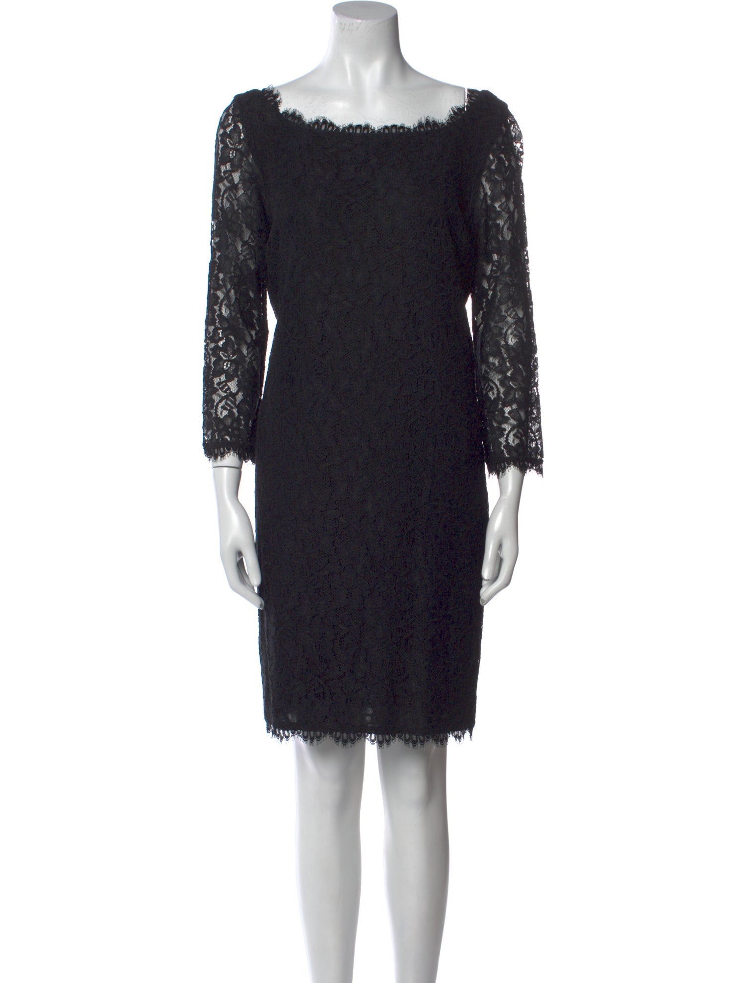 Diane von Furstenberg Lace Pattern Mini Dress