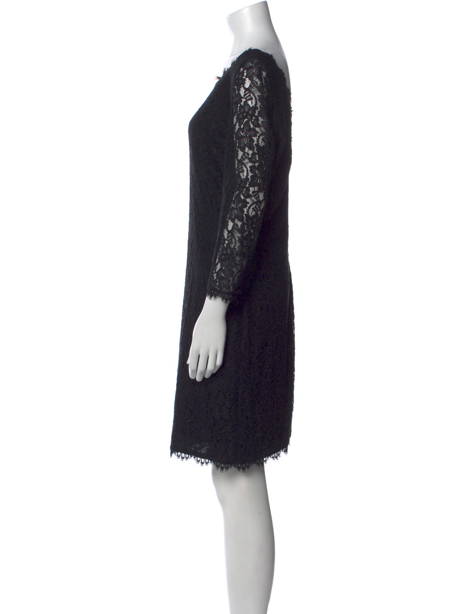 Diane von Furstenberg Lace Pattern Mini Dress
