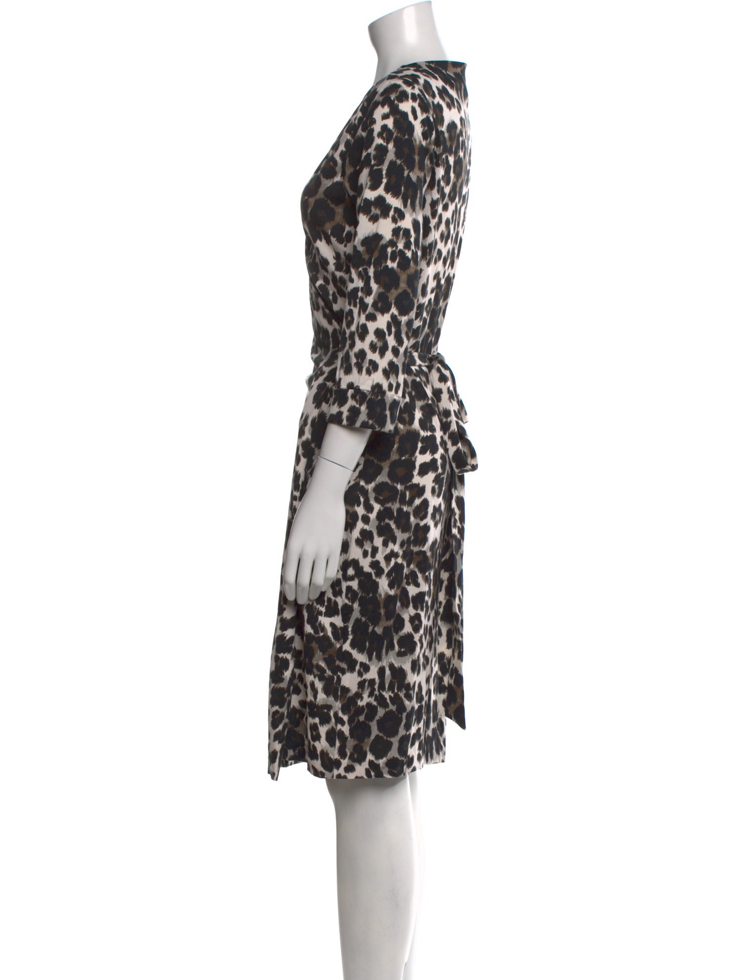 Diane von Furstenberg Animal Print Knee-Length Dress