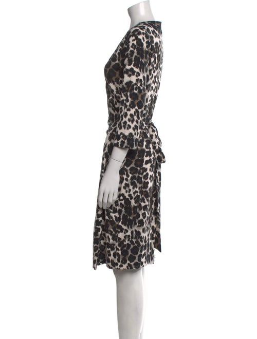 Diane von Furstenberg Animal Print Knee-Length Dress