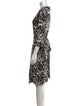 Diane von Furstenberg Animal Print Knee-Length Dress