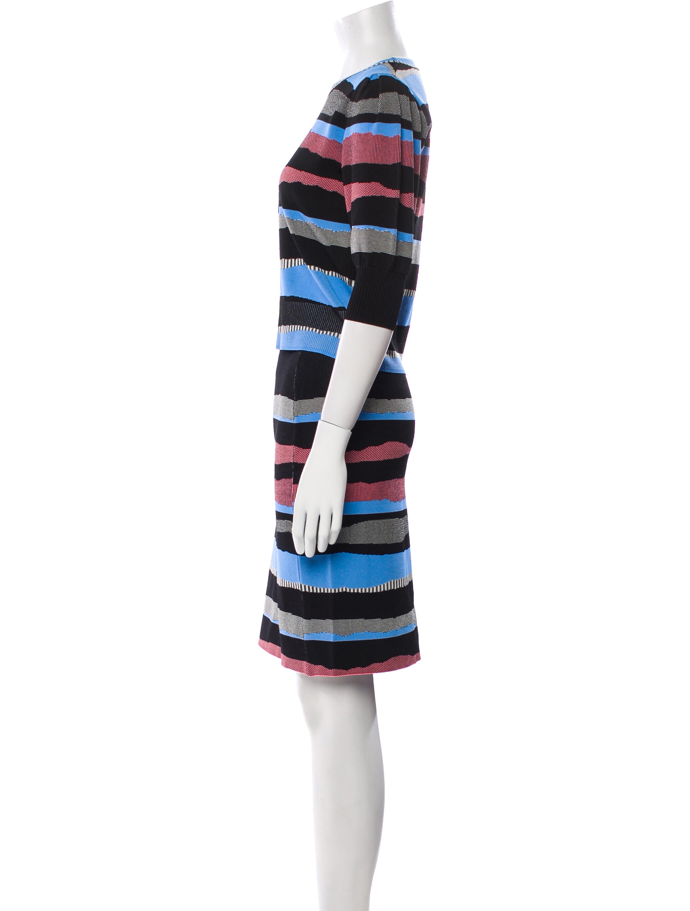 Diane von Furstenberg Striped Skirt Set