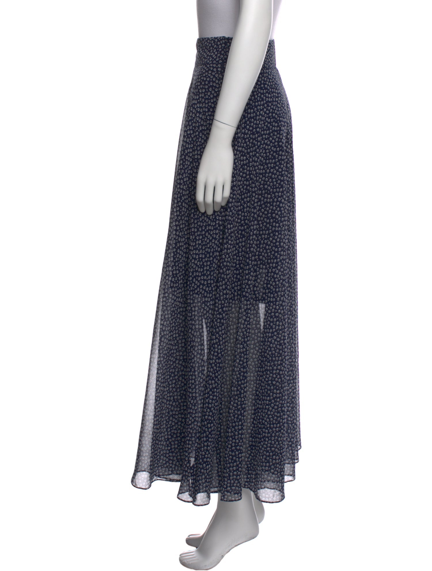 Diane von Furstenberg Polka Dot Print Midi Length Skirt