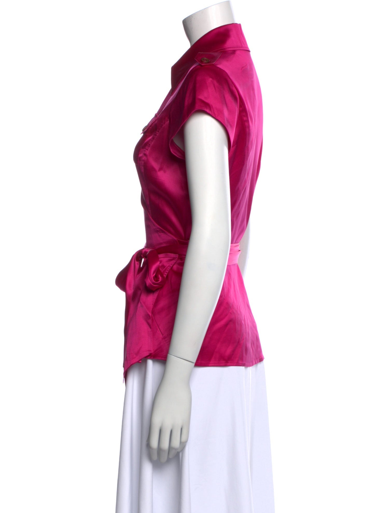 Diane von Furstenberg Silk Short Sleeve Blouse