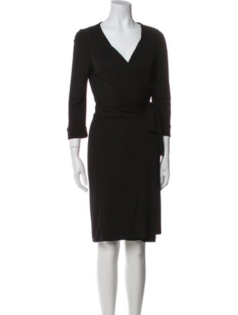 Diane von Furstenberg V-Neck Knee-Length Dress