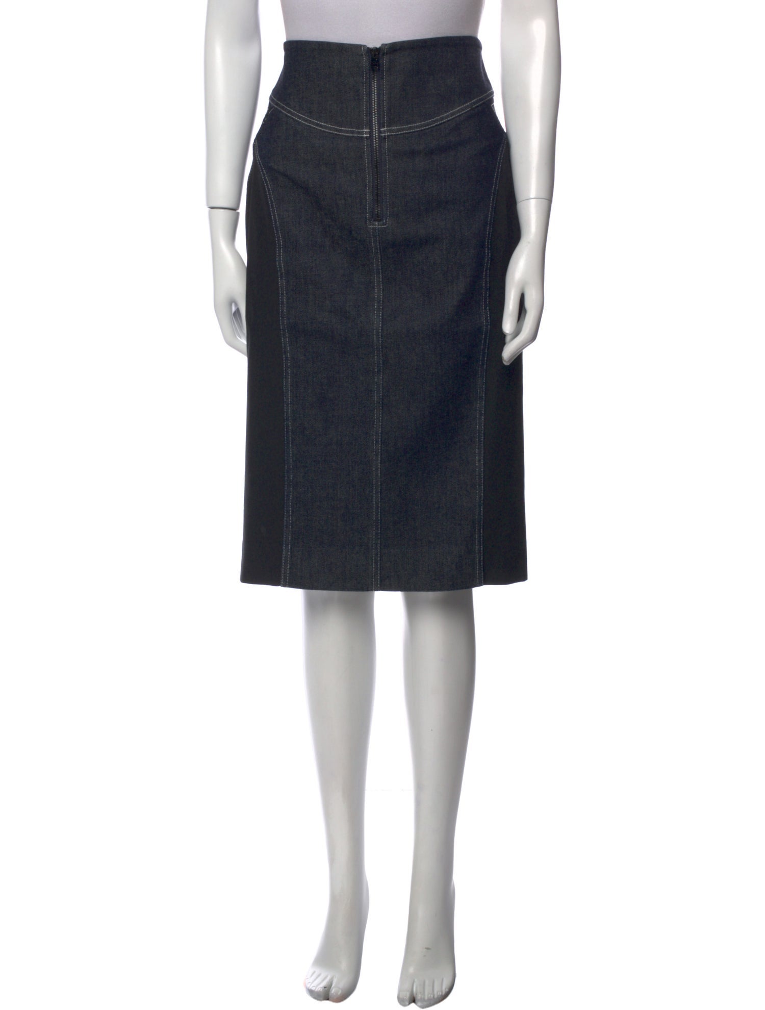 Diane von Furstenberg Cutout Accent Knee-Length Skirt