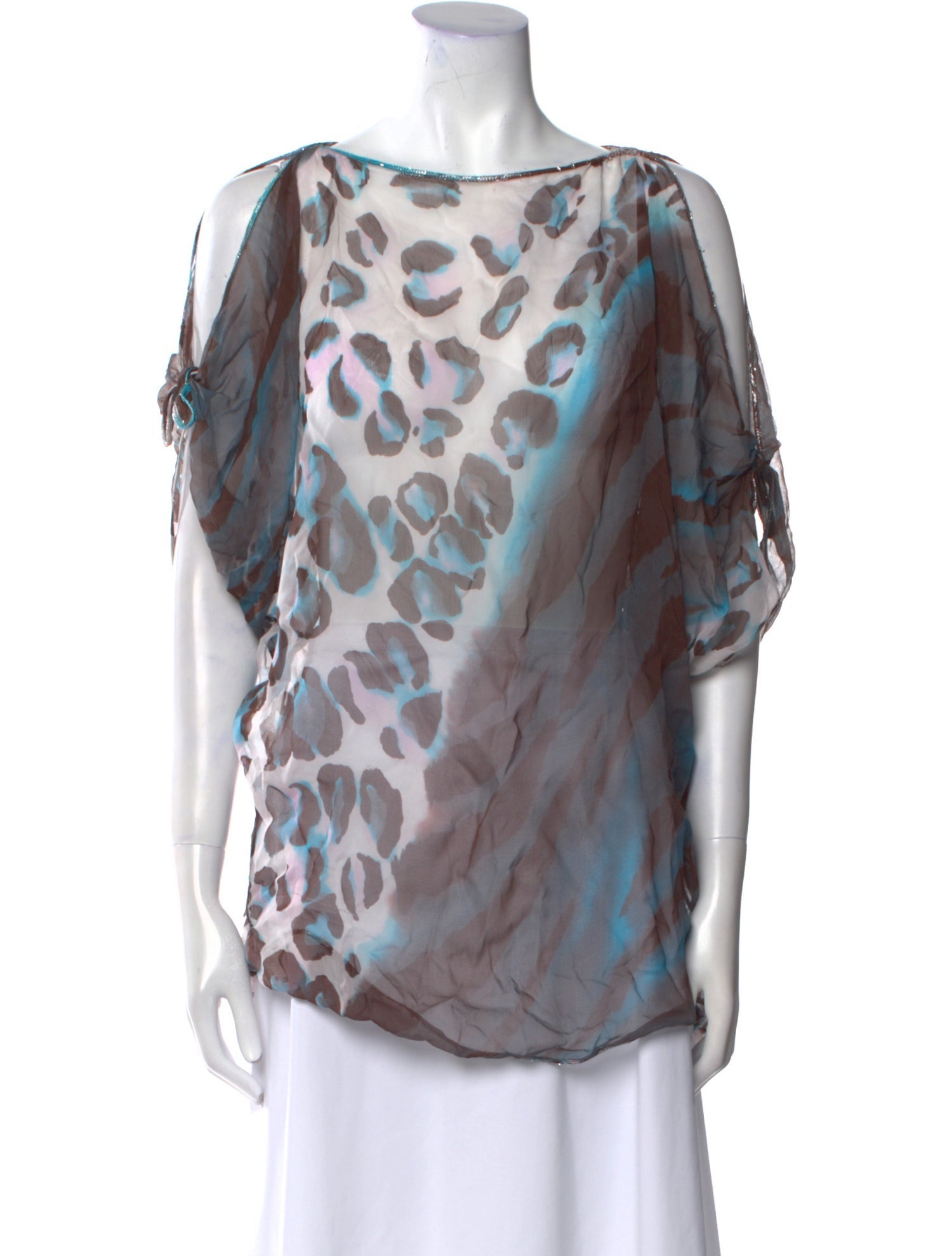 Diane von Furstenberg Silk Animal Print Tunic