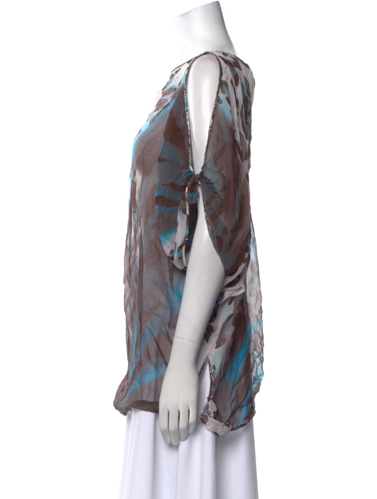Diane von Furstenberg Silk Animal Print Tunic