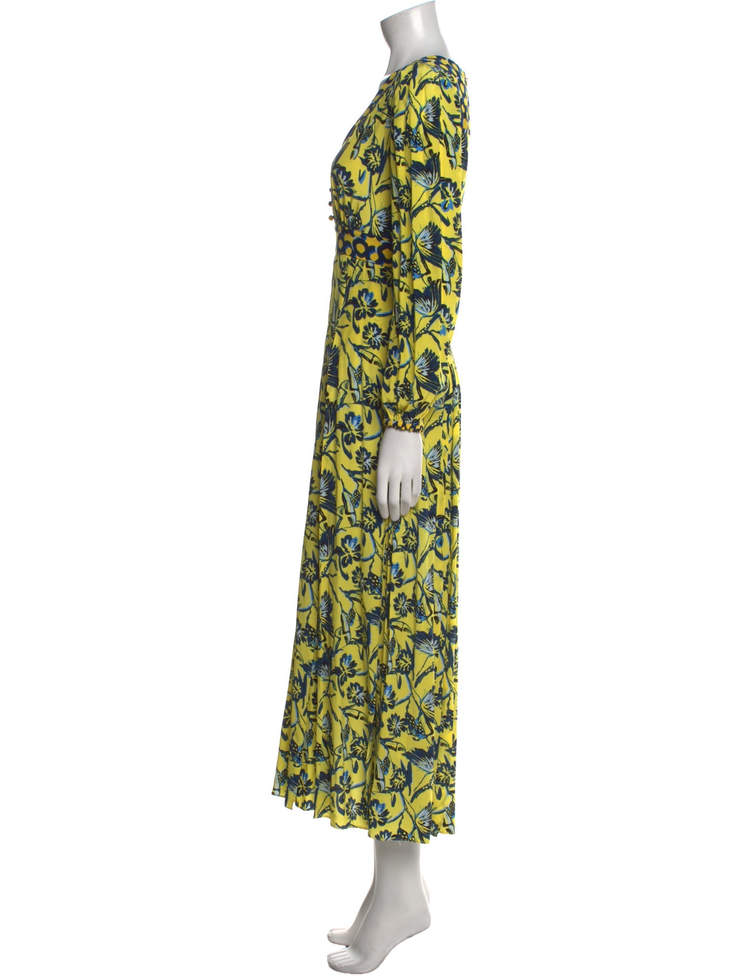 Diane von Furstenberg Printed Long Dress w/ Tags