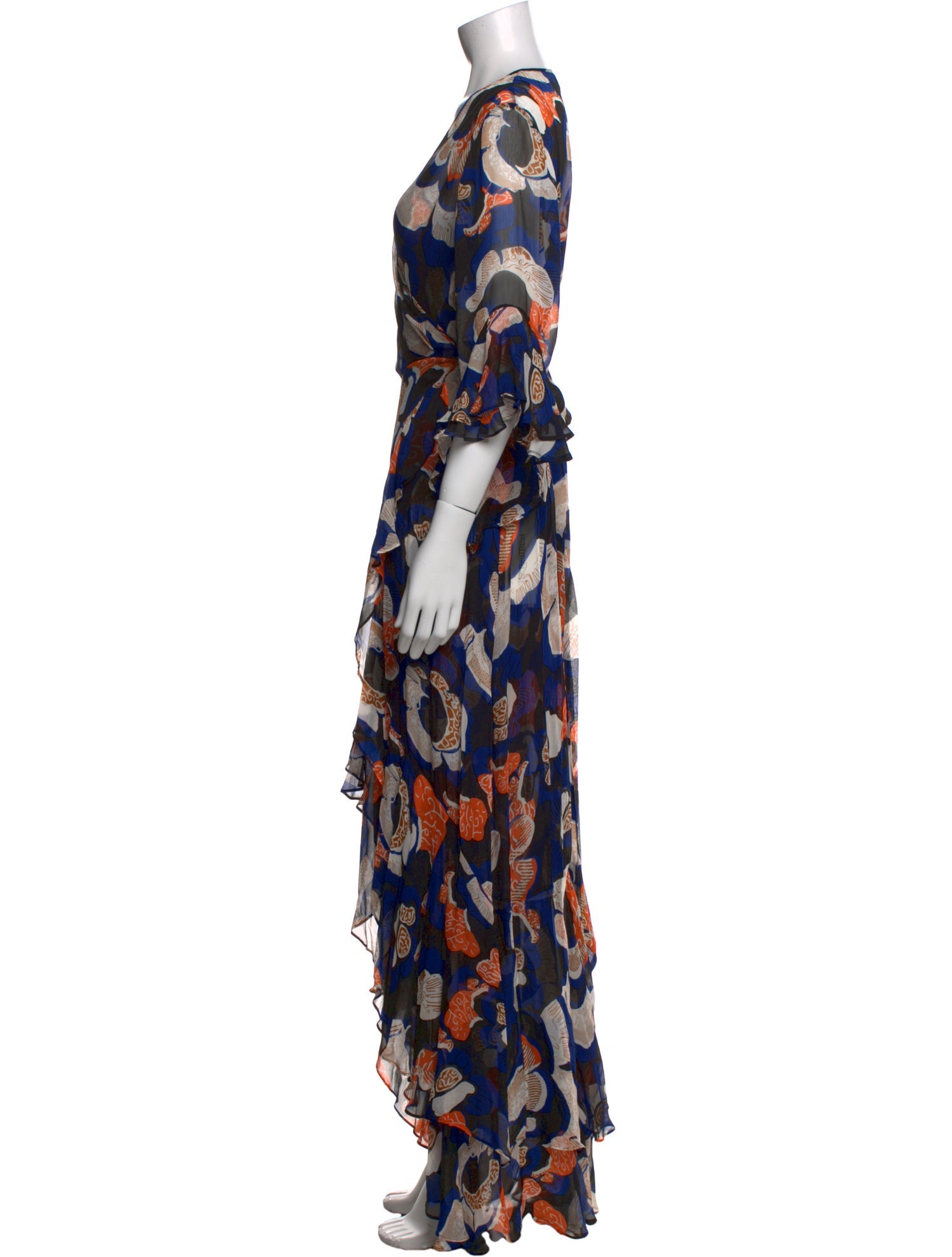 Diane von Furstenberg Printed Long Dress