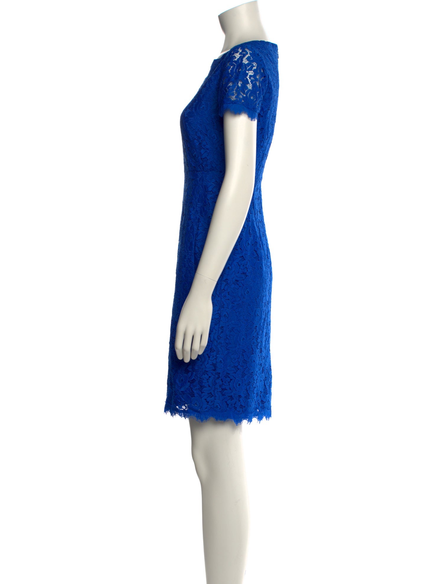 Diane von Furstenberg Lace Pattern Mini Dress
