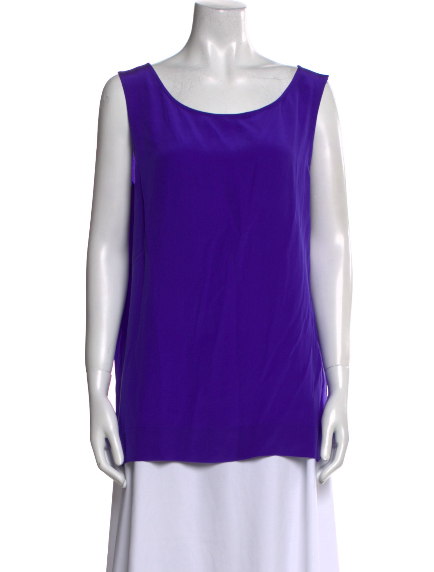 Diane von Furstenberg Silk Scoop Neck Top