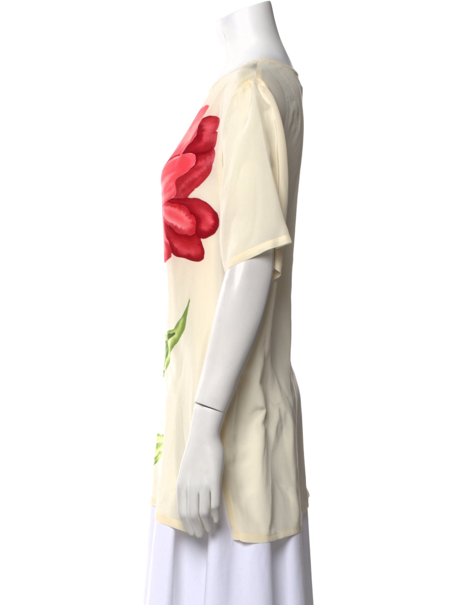 Diane von Furstenberg Silk Floral Print Blouse