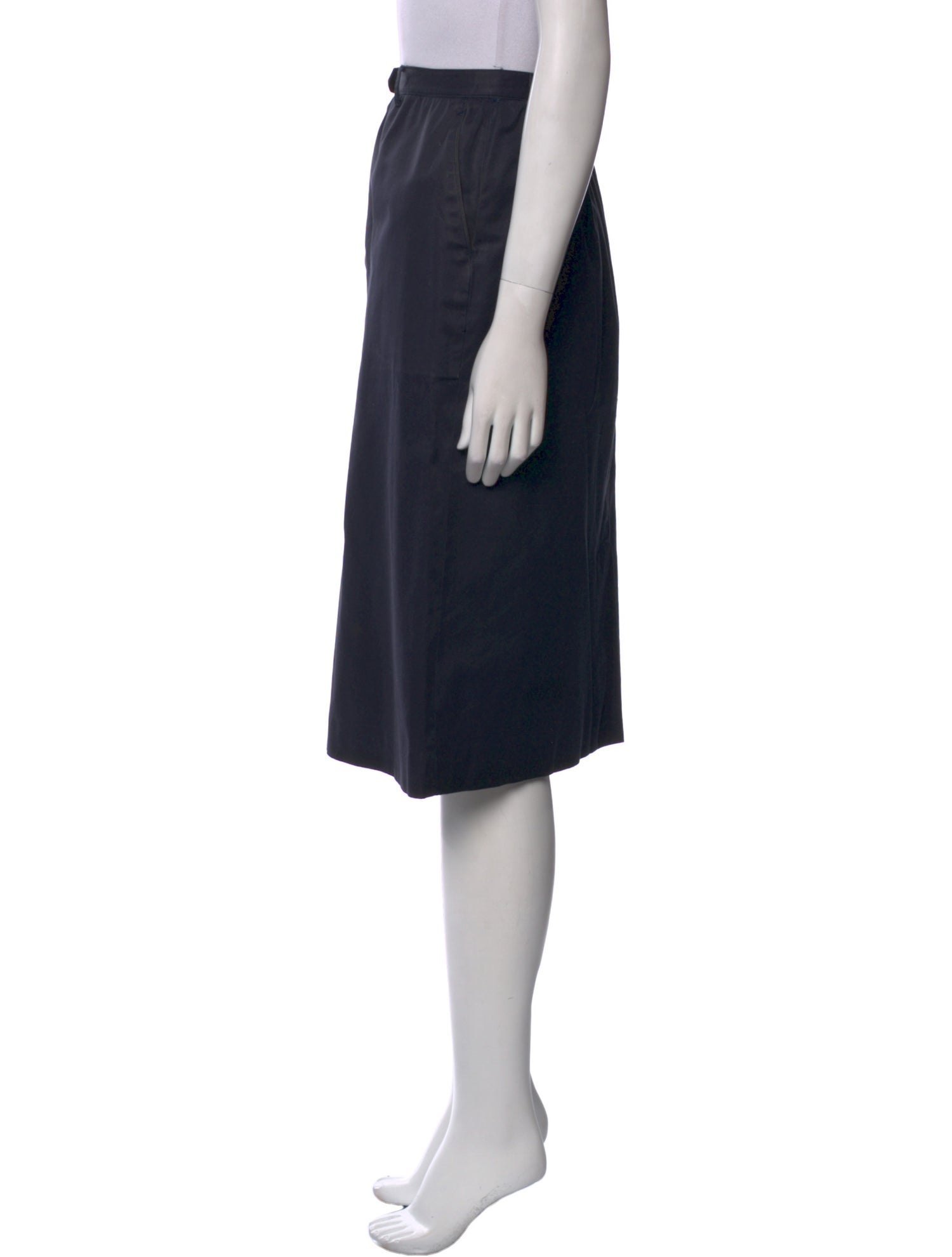 Diane von Furstenberg Pleated Accents Knee-Length Skirt