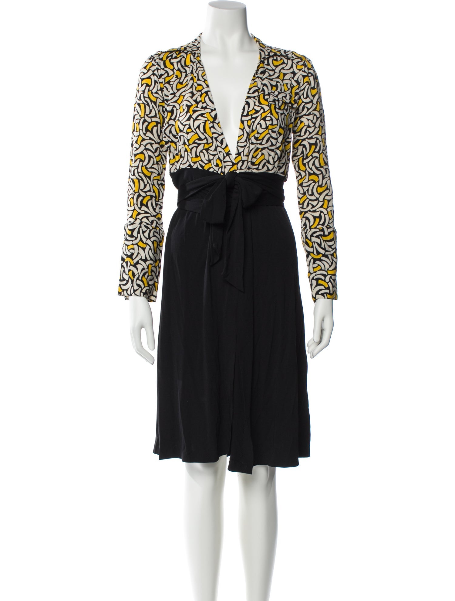 Diane von Furstenberg Printed Knee-Length Dress
