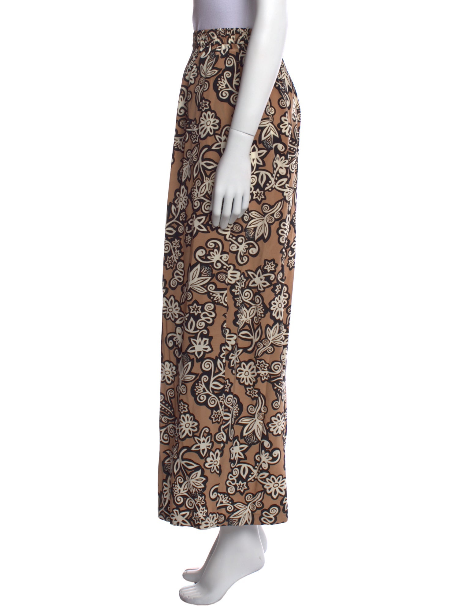 Diane von Furstenberg Silk Wide Leg Pants