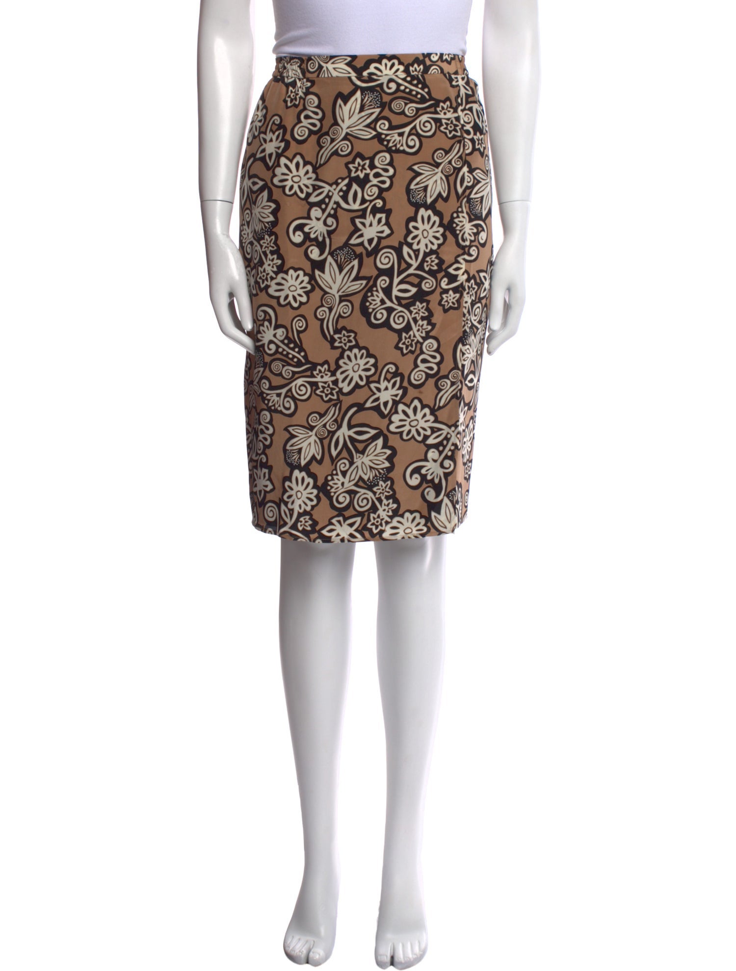Diane von Furstenberg Silk Knee-Length Skirt