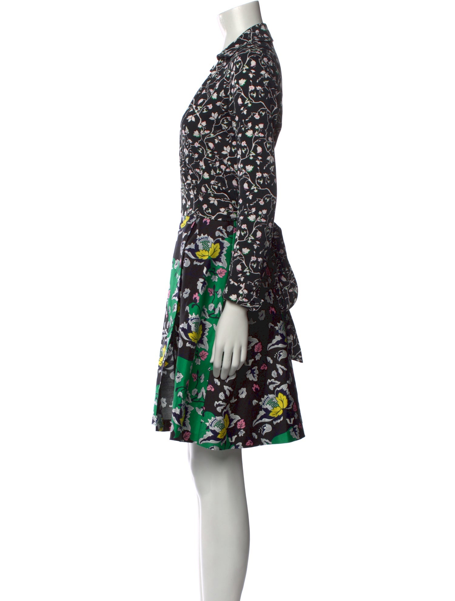 Diane von Furstenberg Floral Print Mini Dress