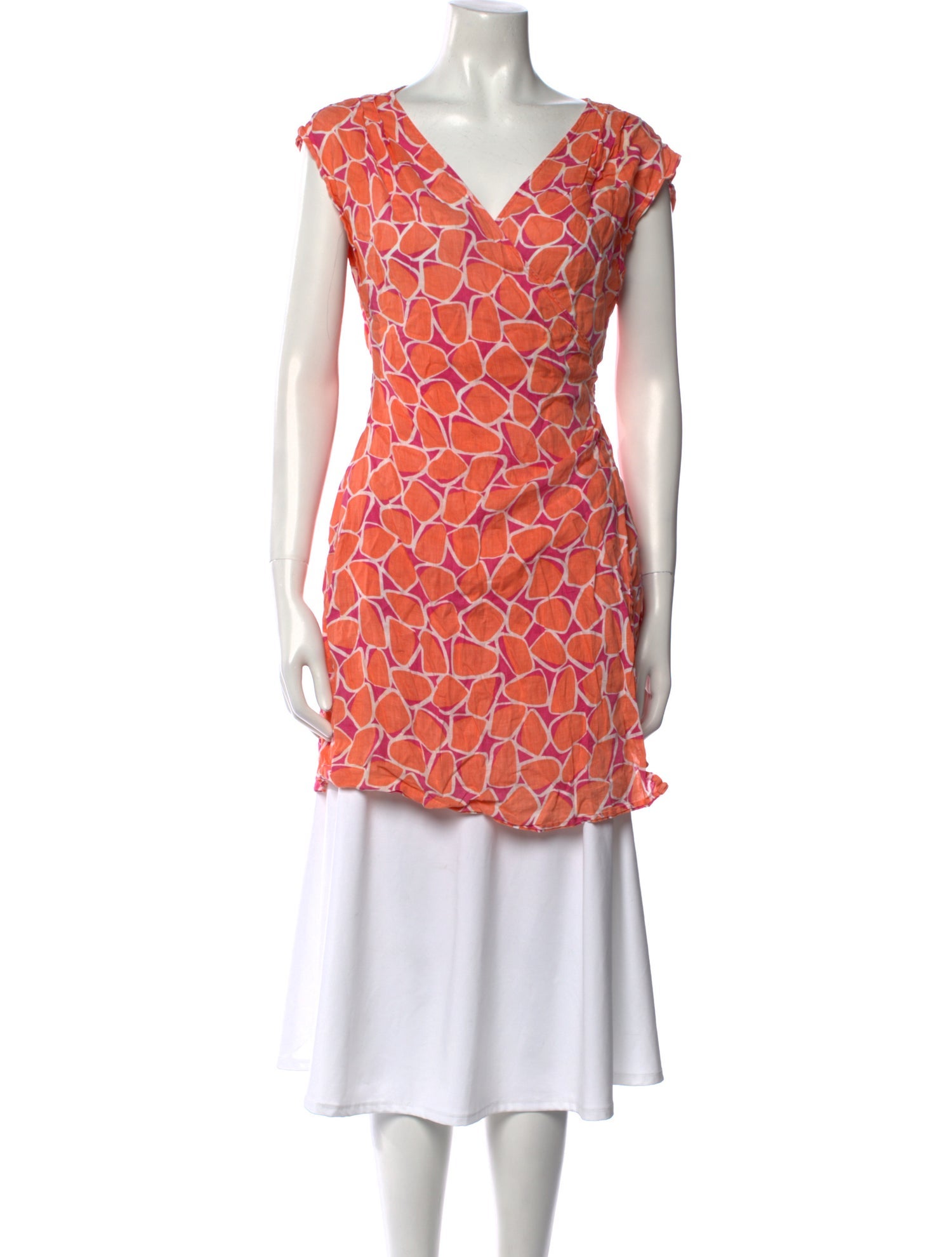 Diane von Furstenberg Linen Printed Tunic