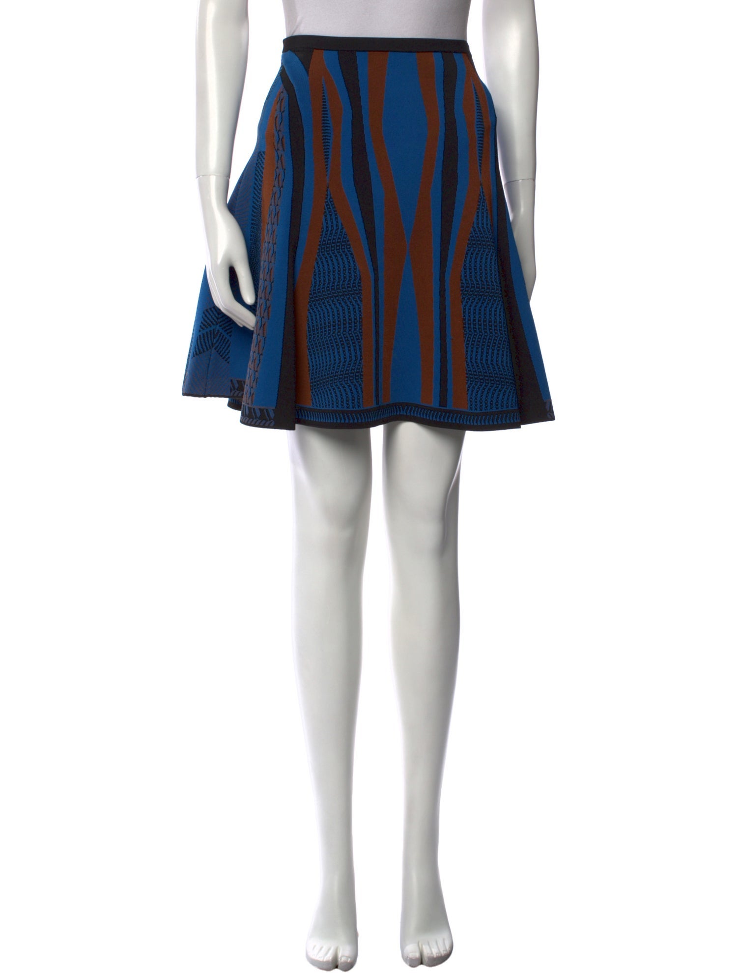 Diane von Furstenberg Striped Mini Skirt