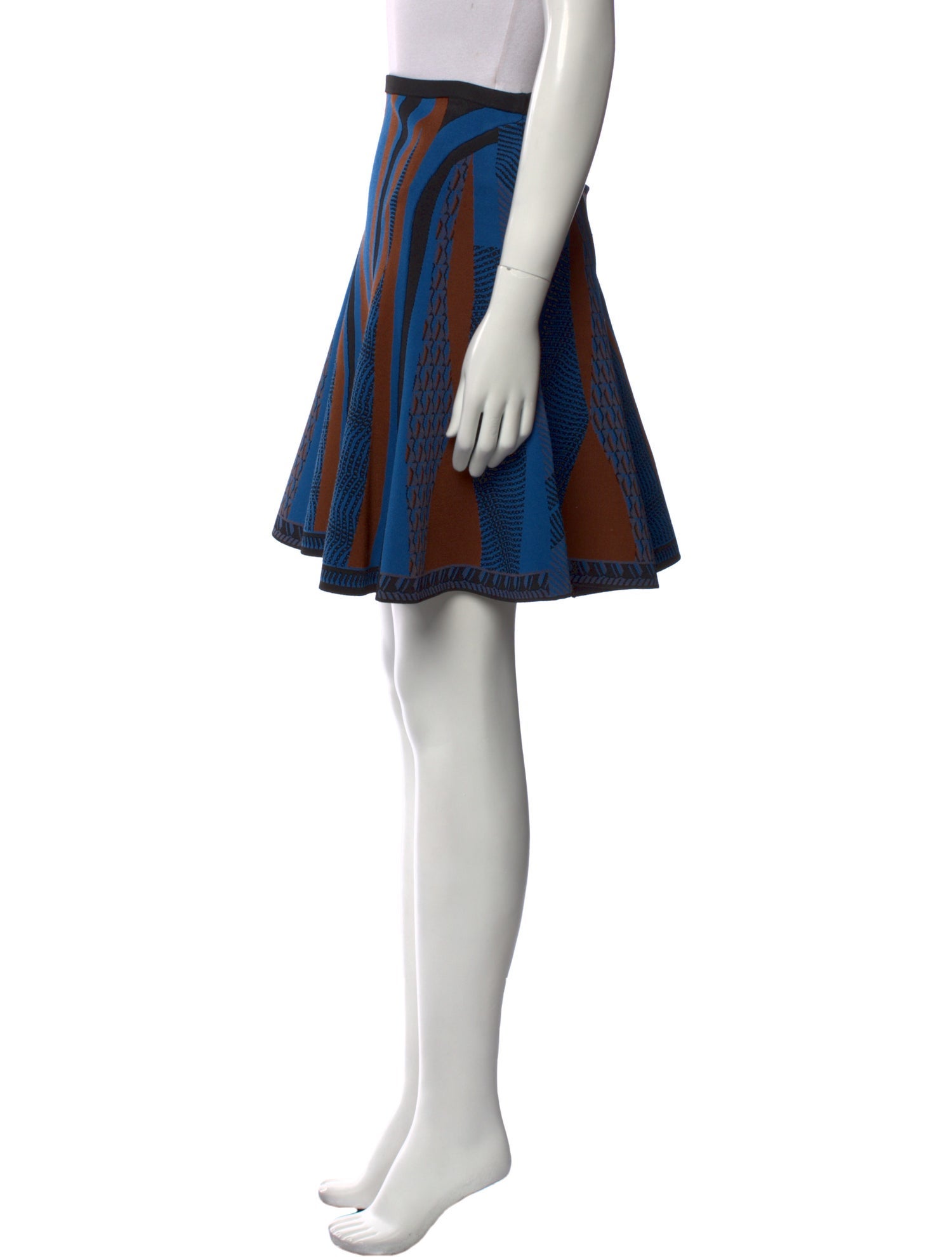 Diane von Furstenberg Striped Mini Skirt