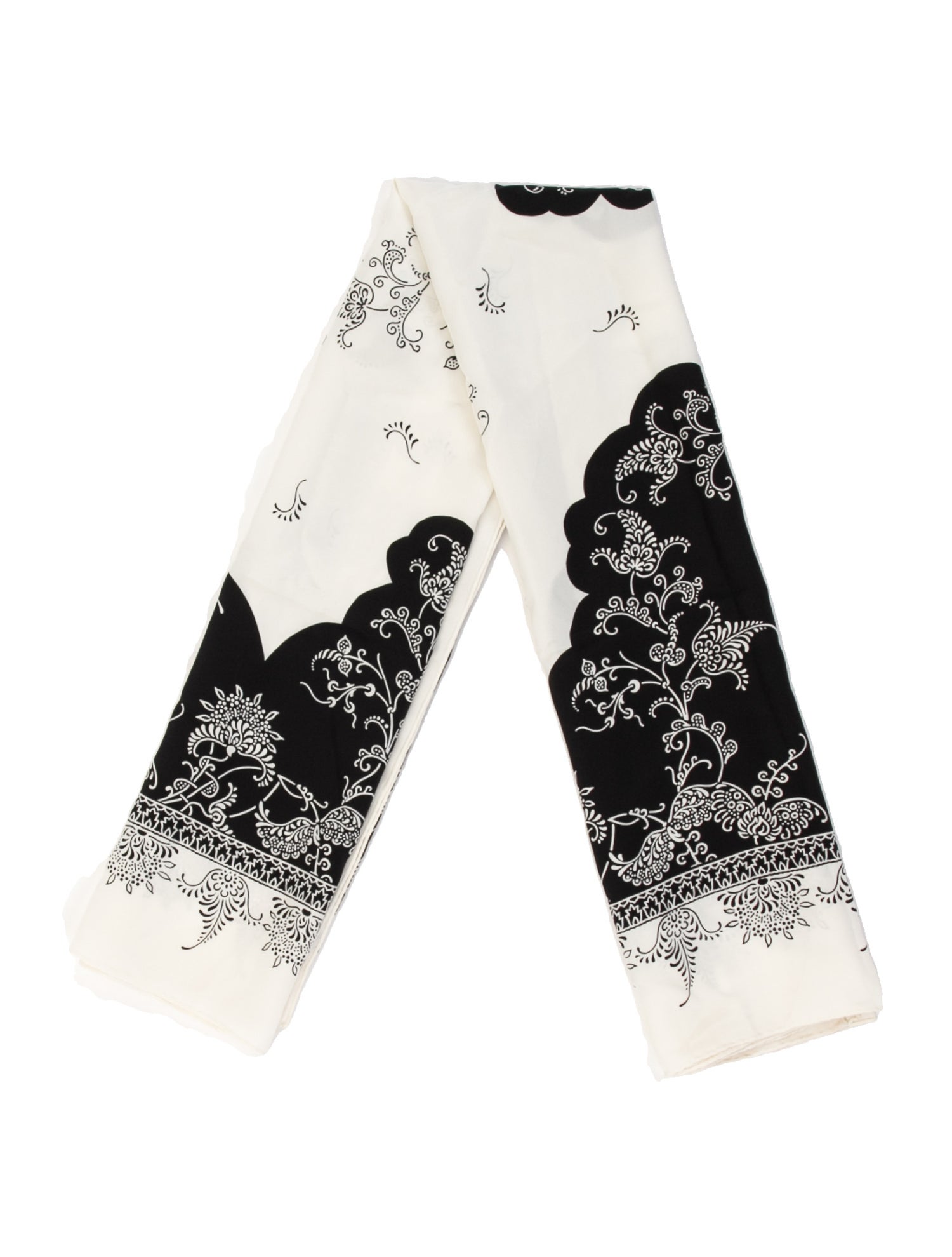 Diane von Furstenberg Silk Floral Print Scarf