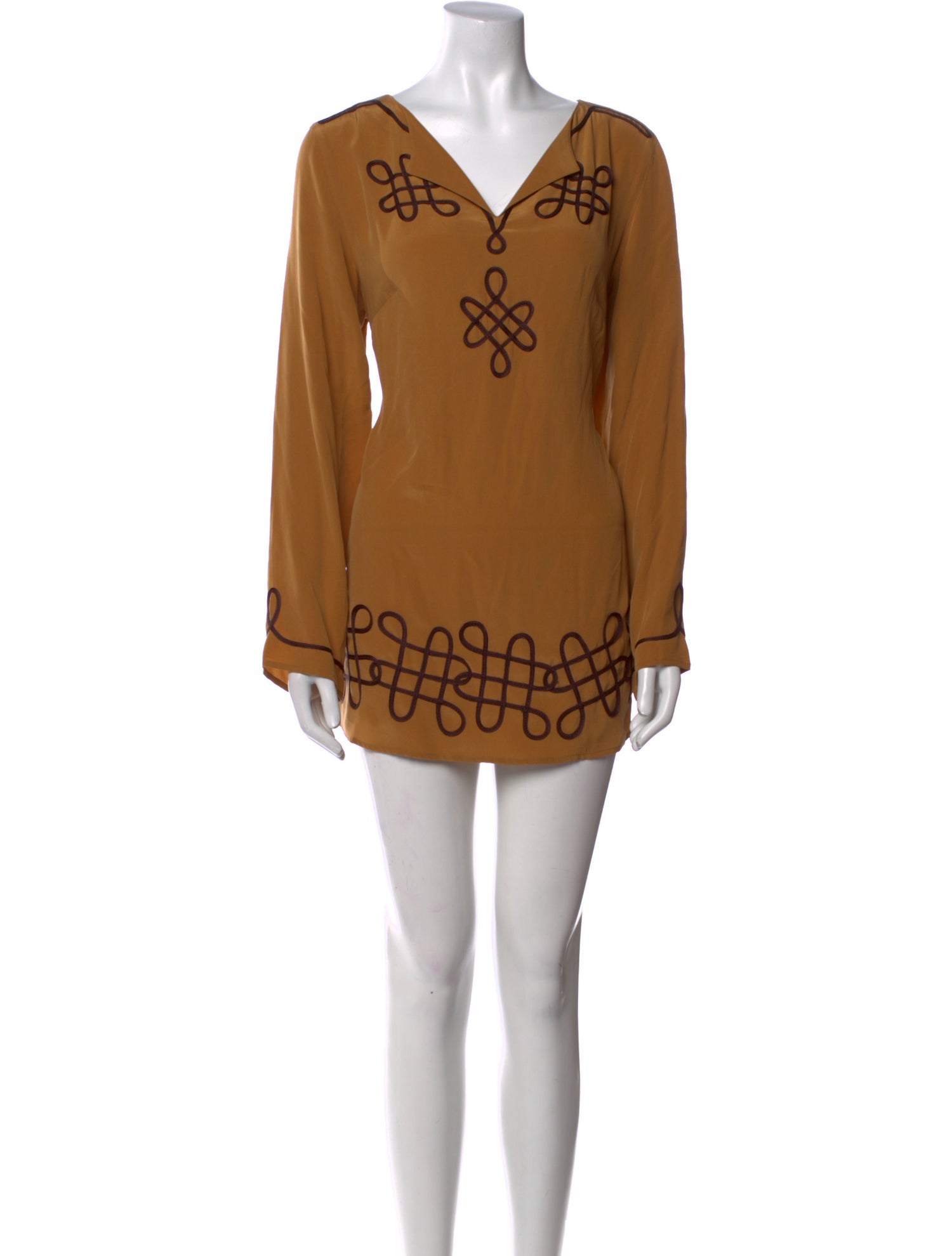 Diane von Furstenberg Silk Graphic Print Tunic