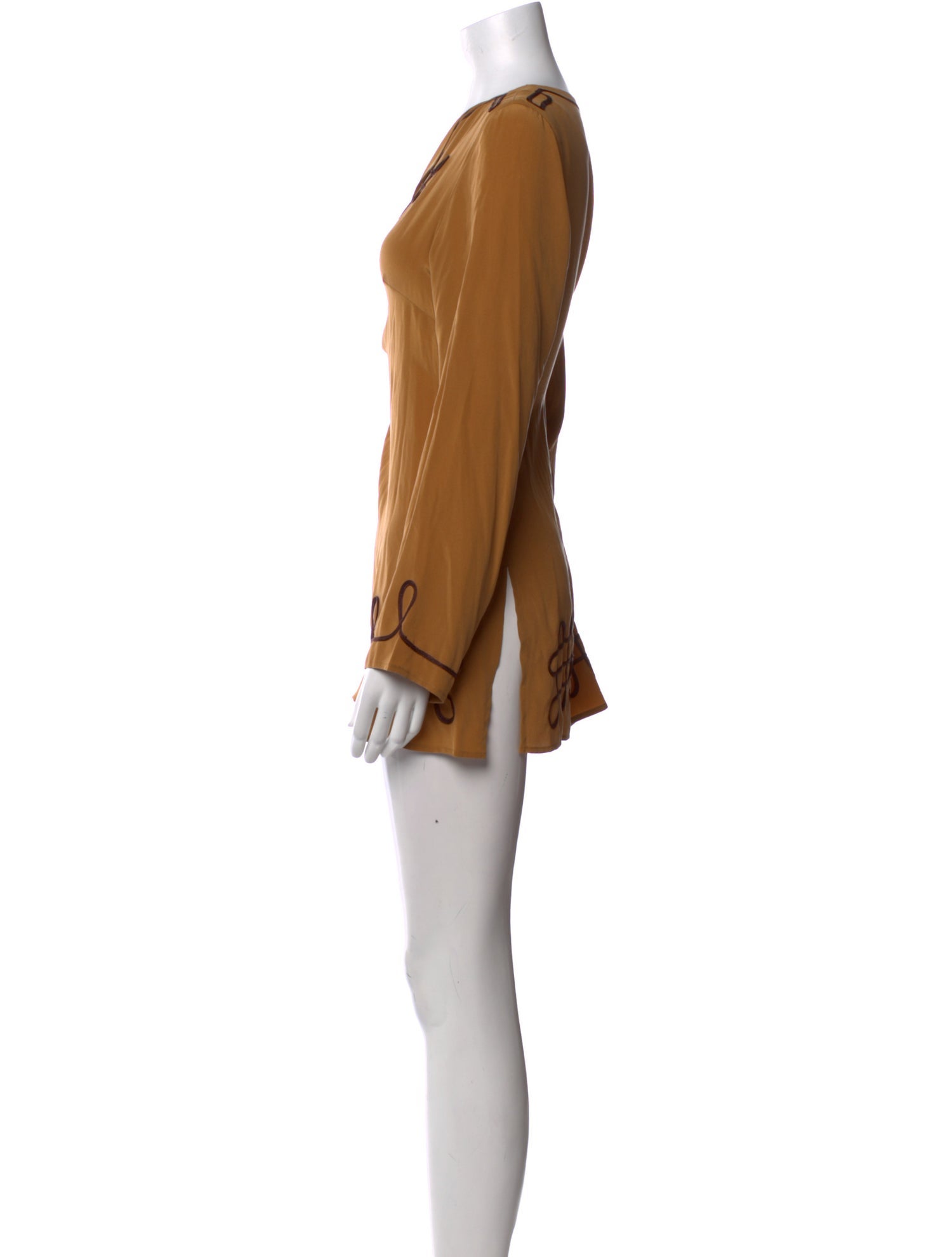 Diane von Furstenberg Silk Graphic Print Tunic