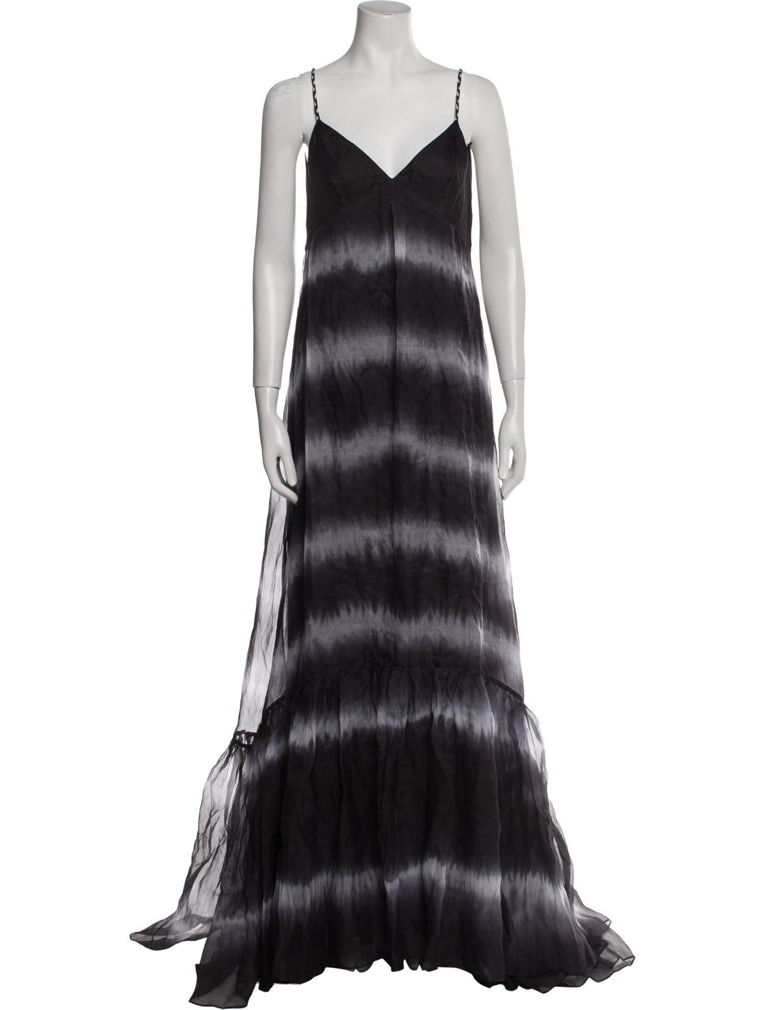 Diane von Furstenberg Tie-Dye Print Long Dress