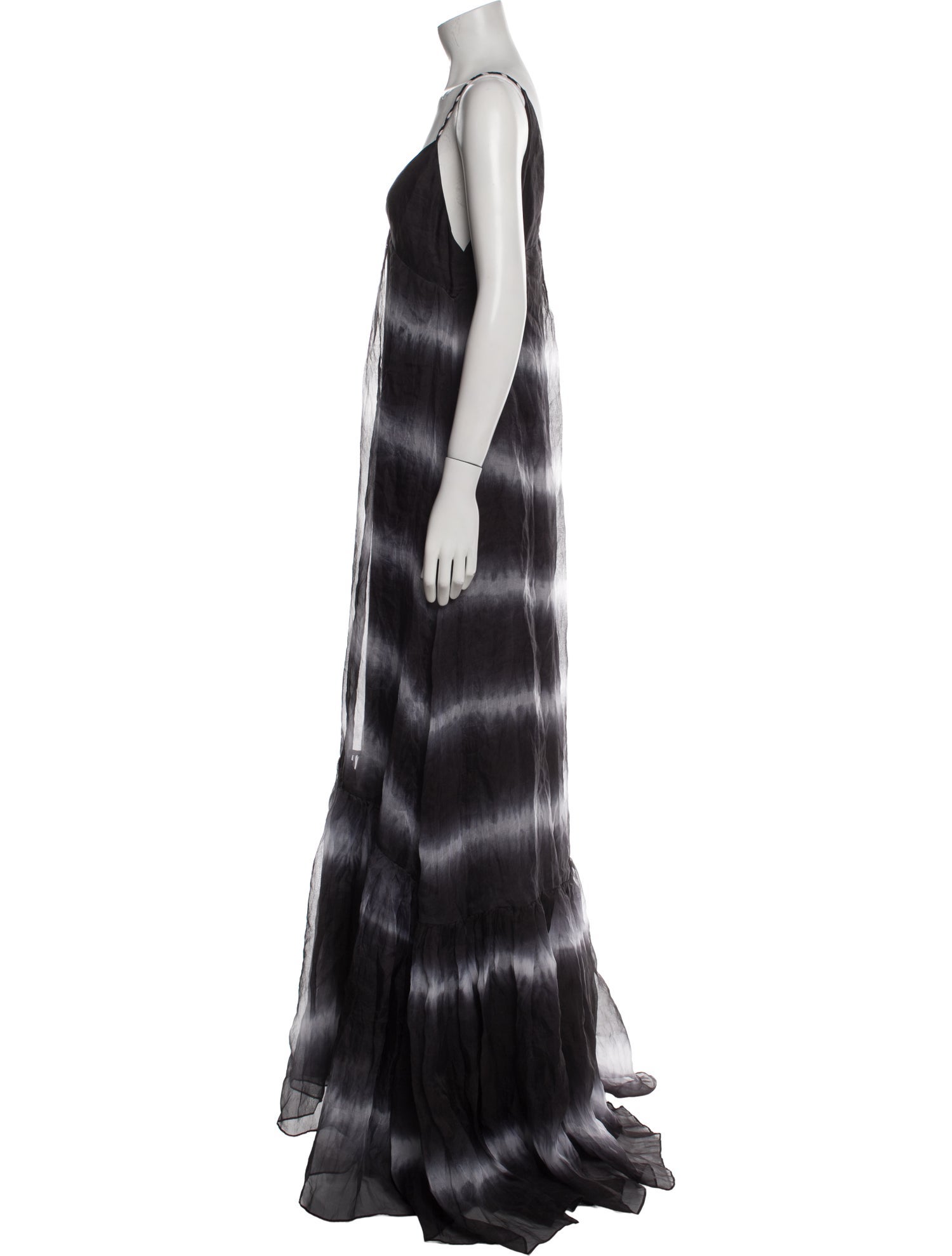 Diane von Furstenberg Tie-Dye Print Long Dress