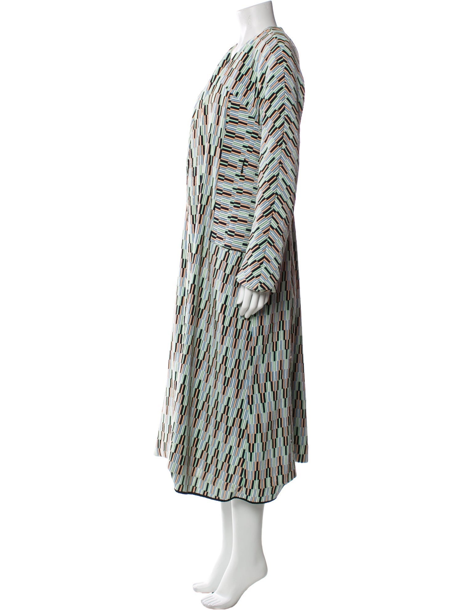 Diane von Furstenberg Striped Coat