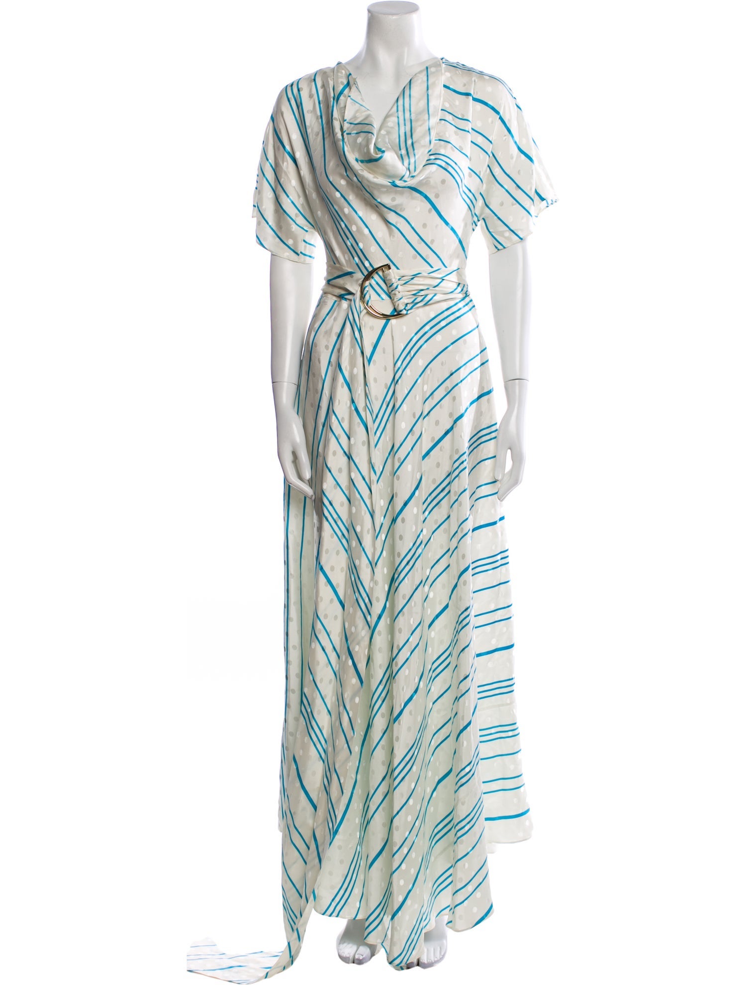 Diane von Furstenberg Striped Long Dress