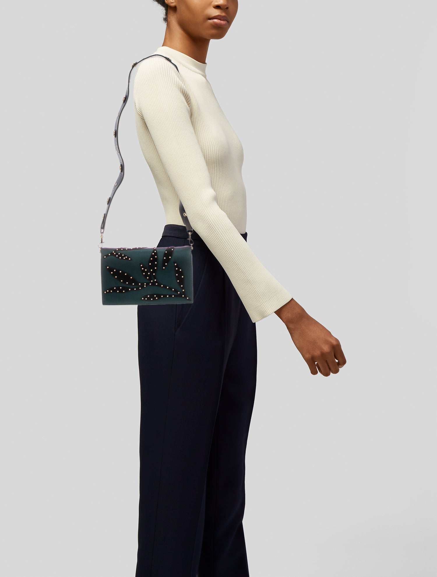 Diane von Furstenberg Leather Messenger Bag