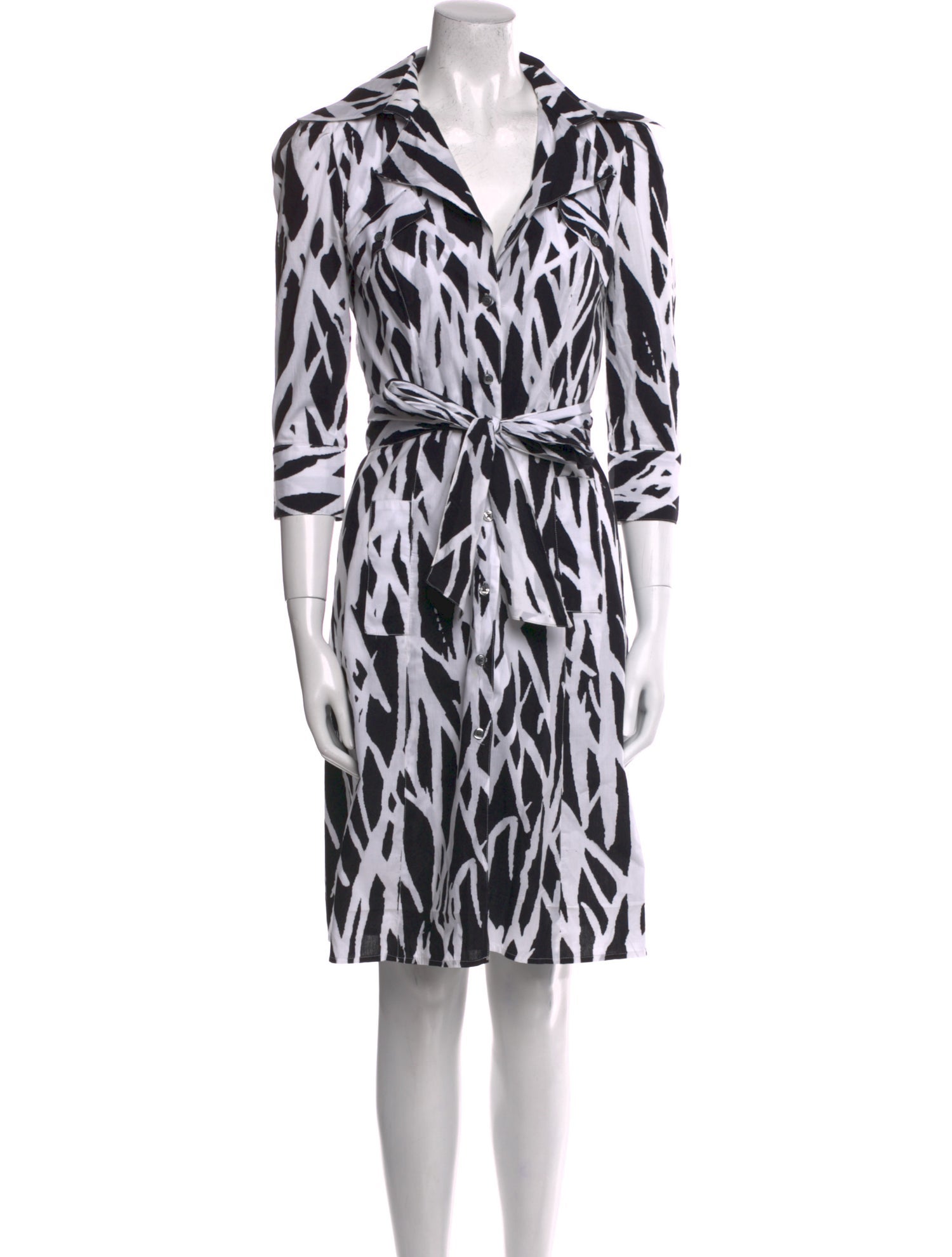 Diane von Furstenberg Printed Midi Length Dress