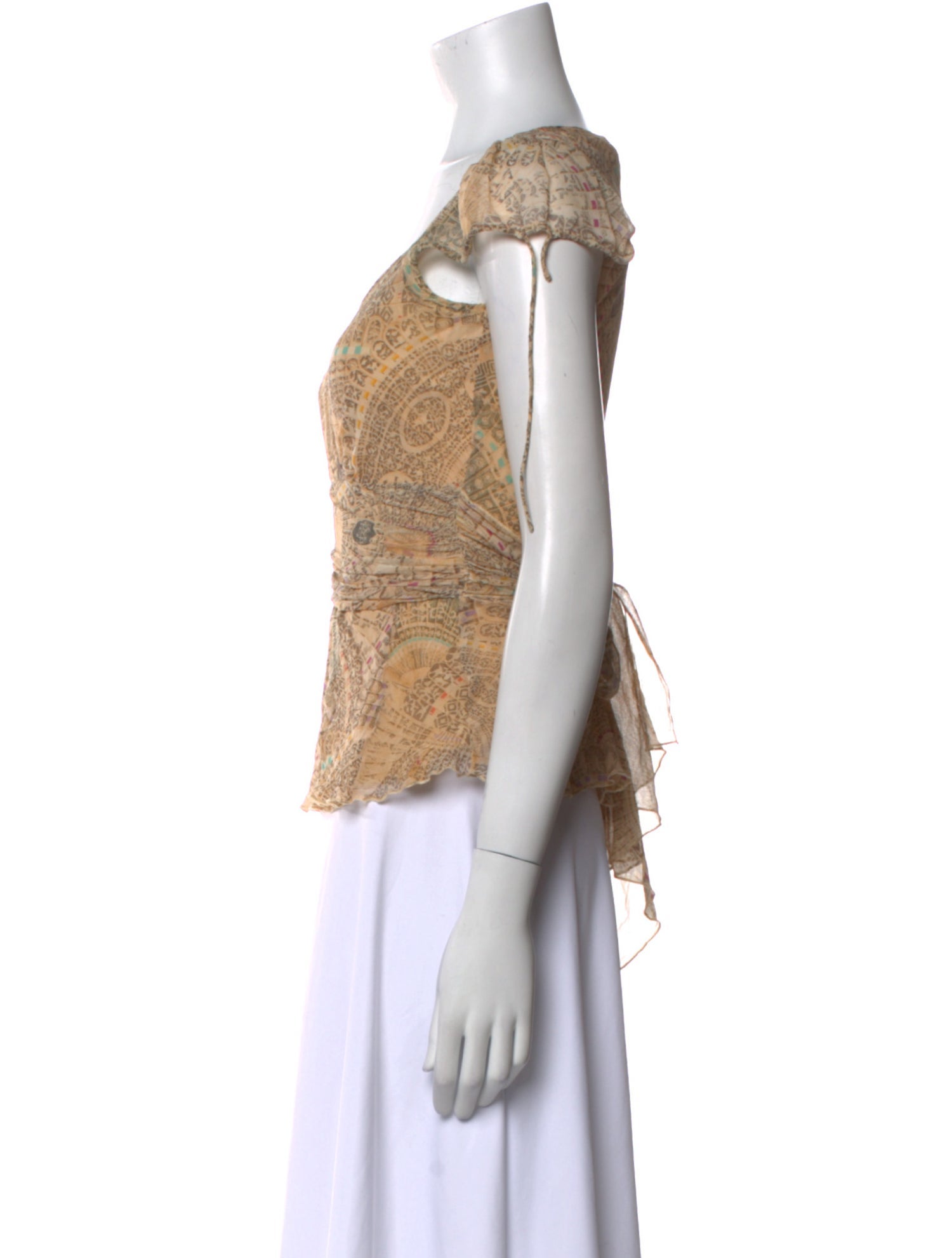 Diane von Furstenberg Silk V-Neck Top