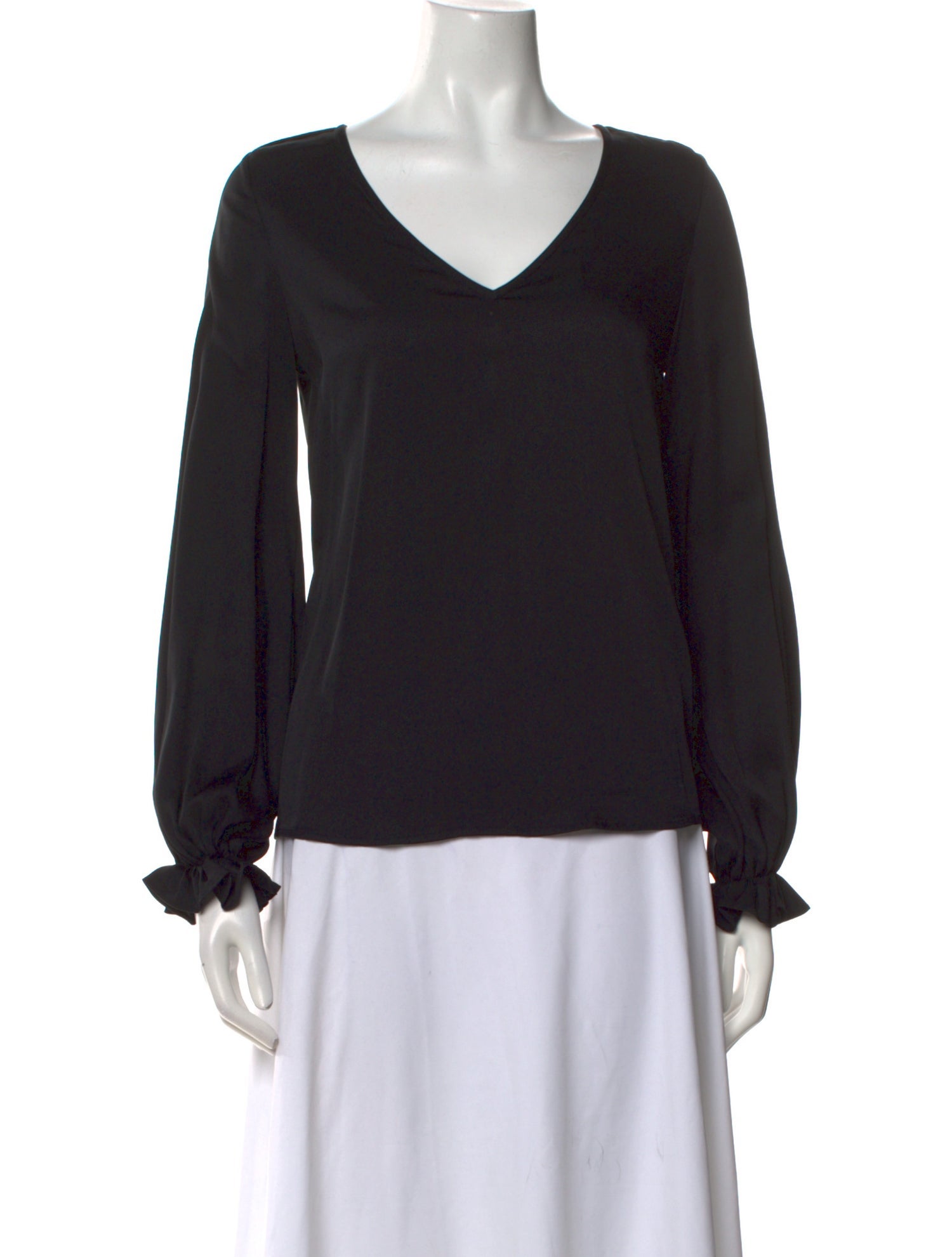 Diane von Furstenberg Silk V-Neck Blouse