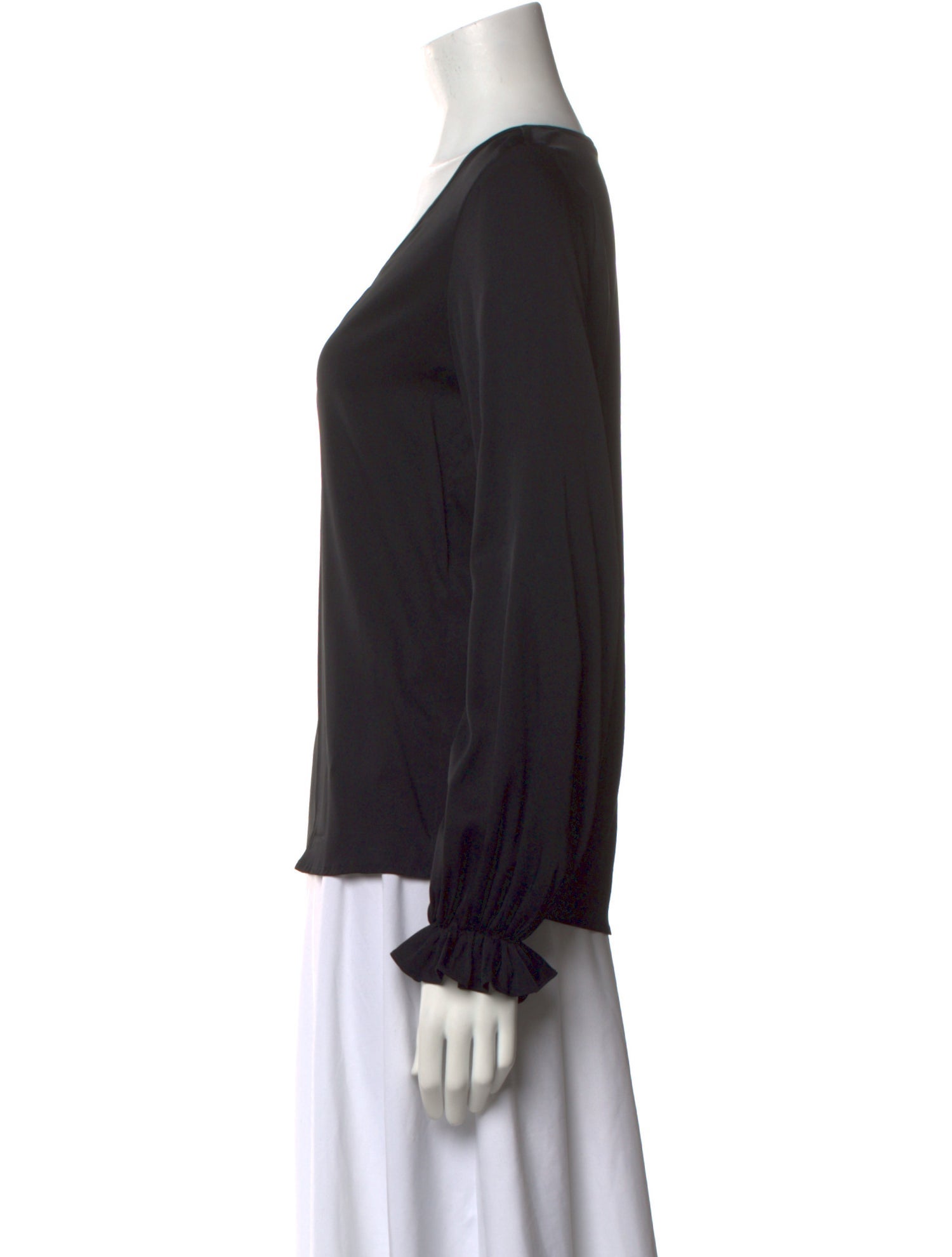 Diane von Furstenberg Silk V-Neck Blouse