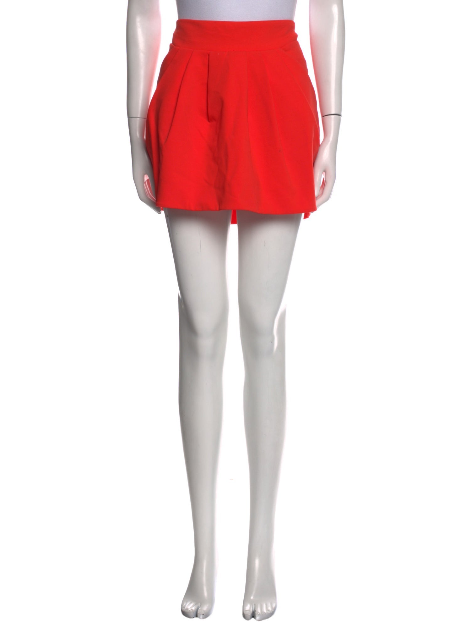 Diane von Furstenberg Pleated Accents Mini Skirt