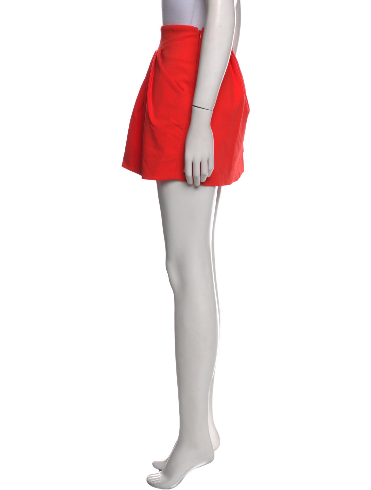 Diane von Furstenberg Pleated Accents Mini Skirt