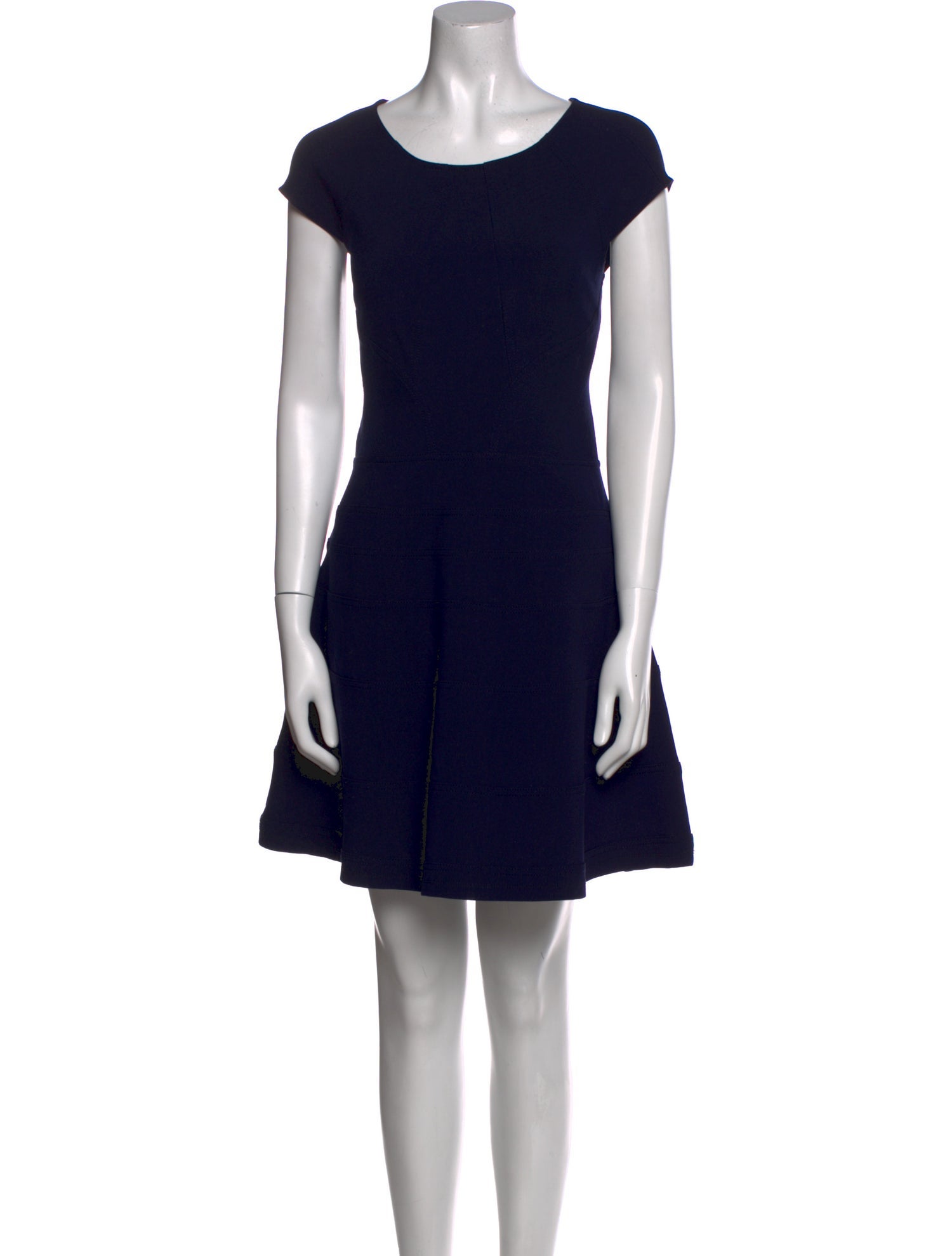 Diane von Furstenberg Scoop Neck Mini Dress