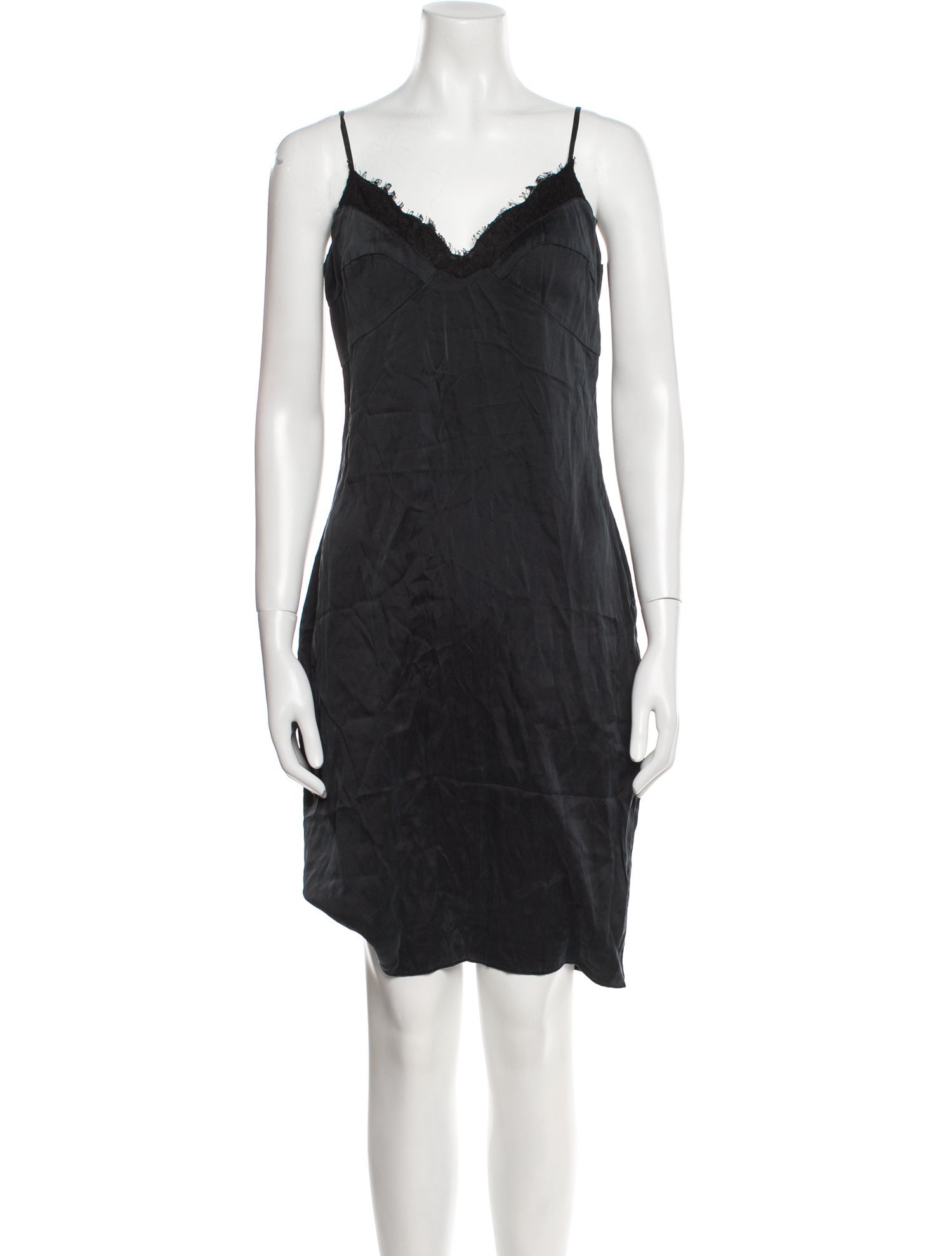 Diane von Furstenberg Silk Ruffle Embellishment Pajamas