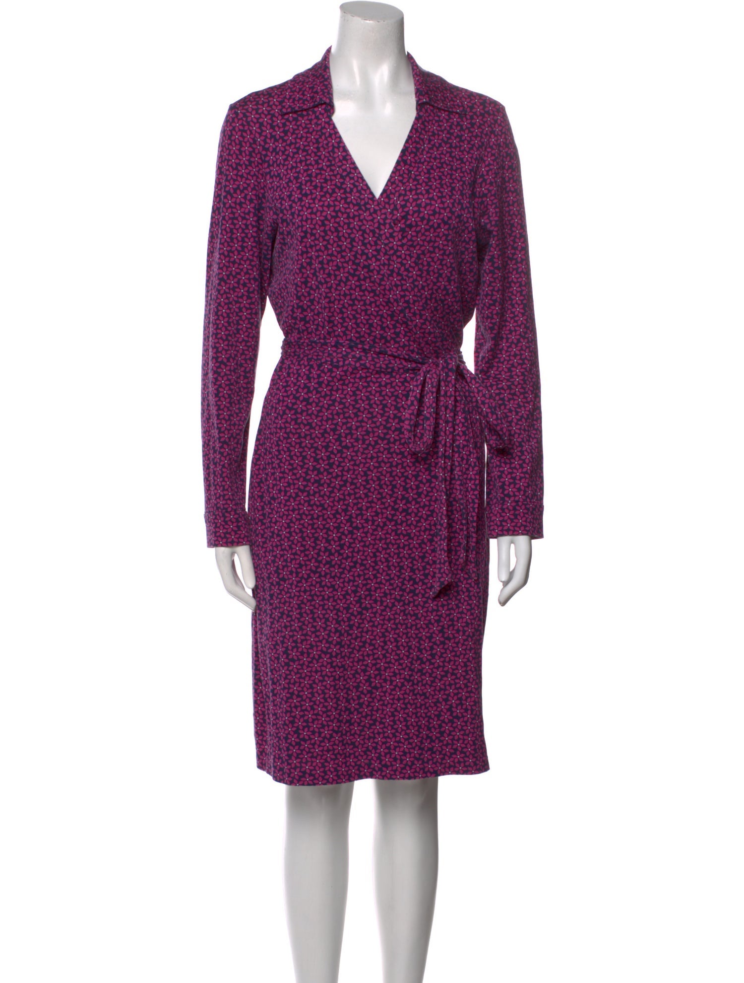 Diane von Furstenberg Printed Knee-Length Dress