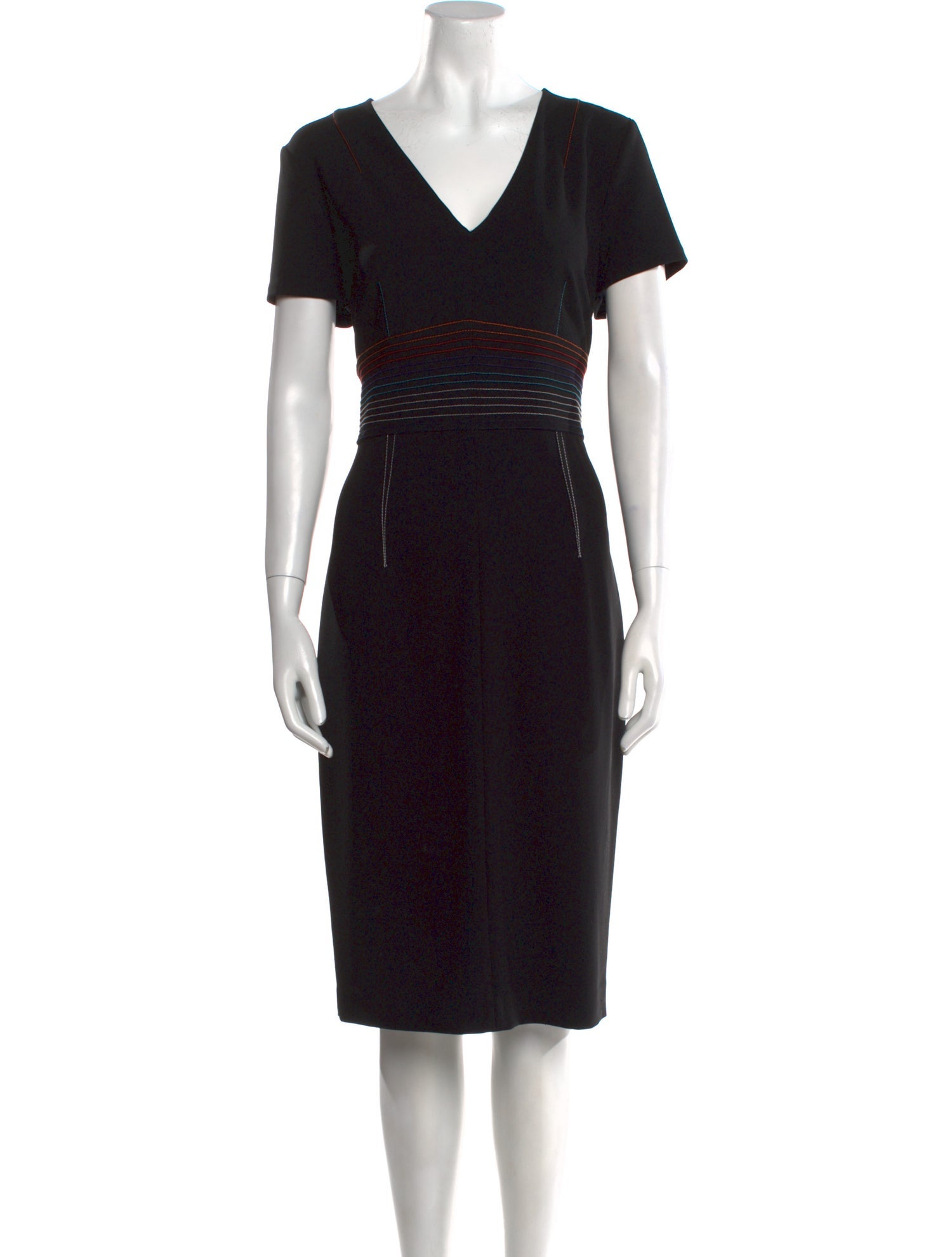 Diane von Furstenberg V-Neck Midi Length Dress