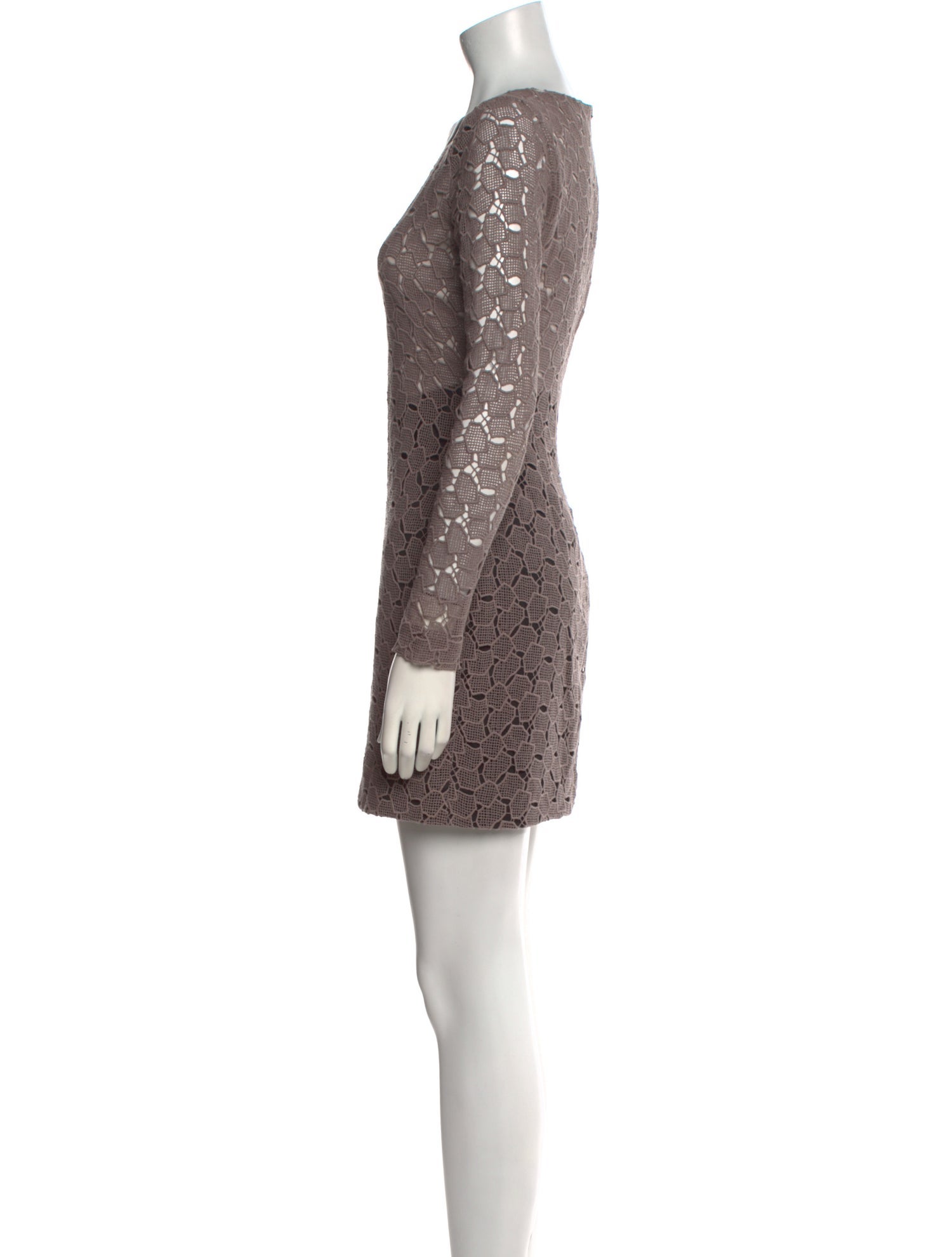 Diane von Furstenberg Lace Pattern Mini Dress