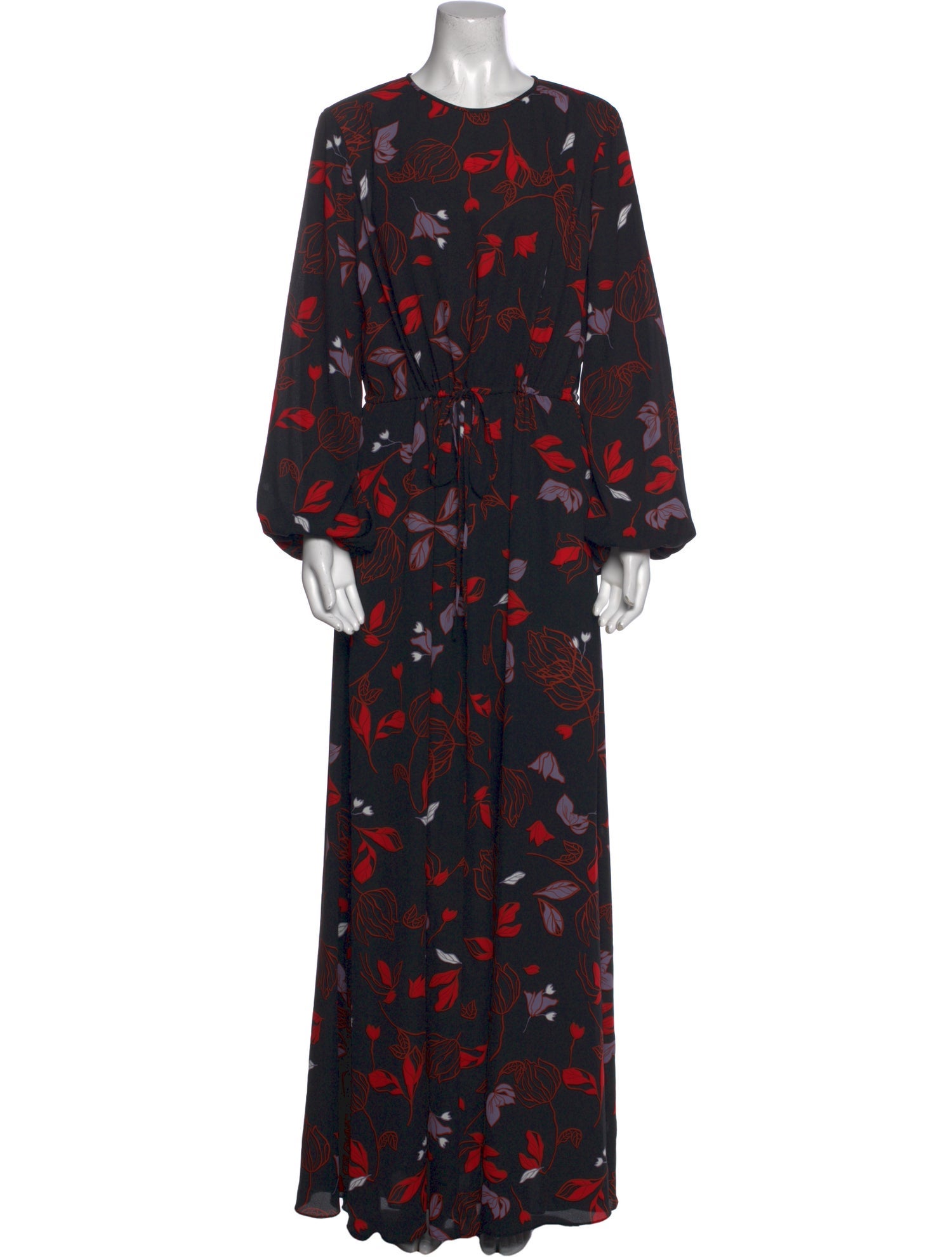 Diane von Furstenberg Floral Print Long Dress