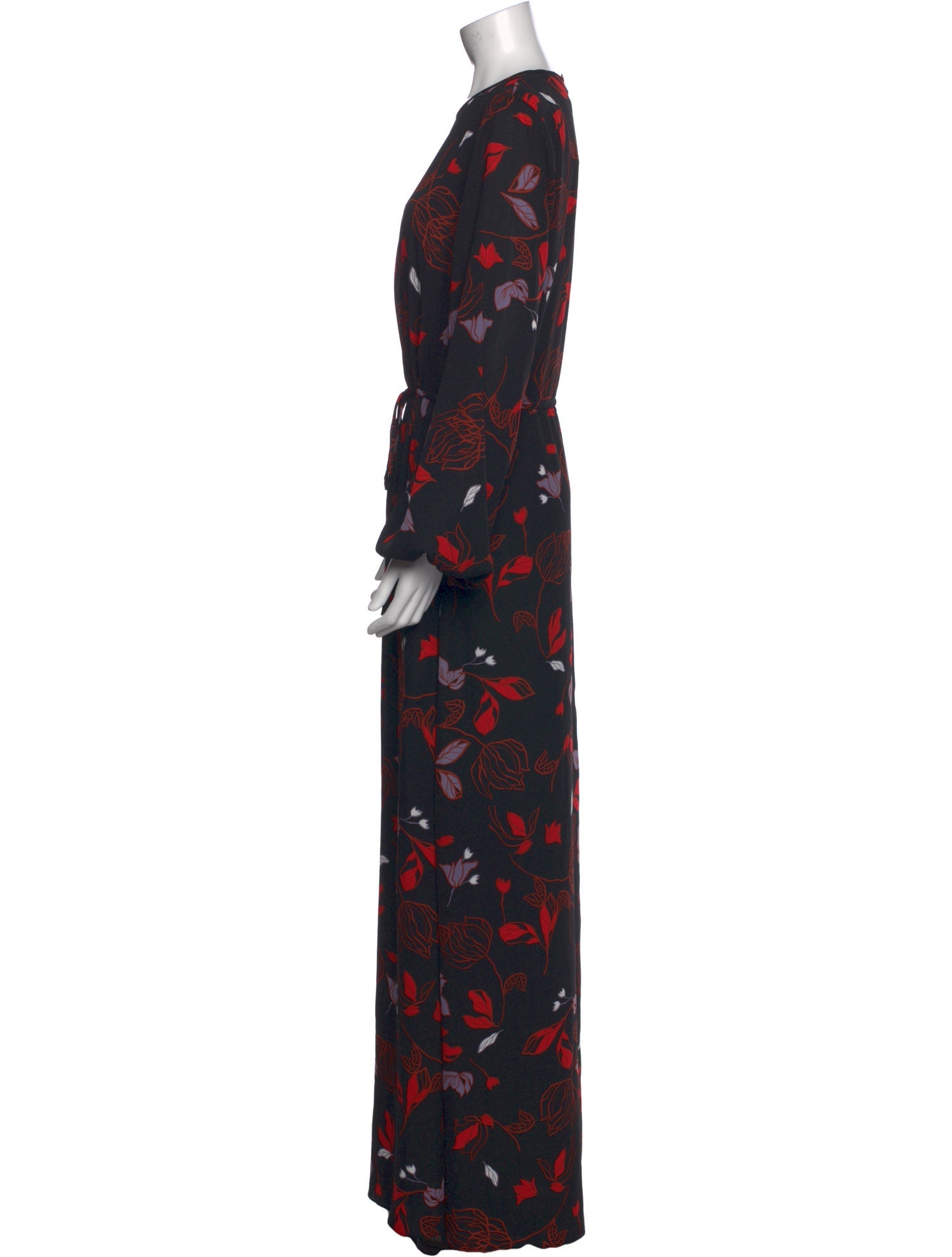 Diane von Furstenberg Floral Print Long Dress