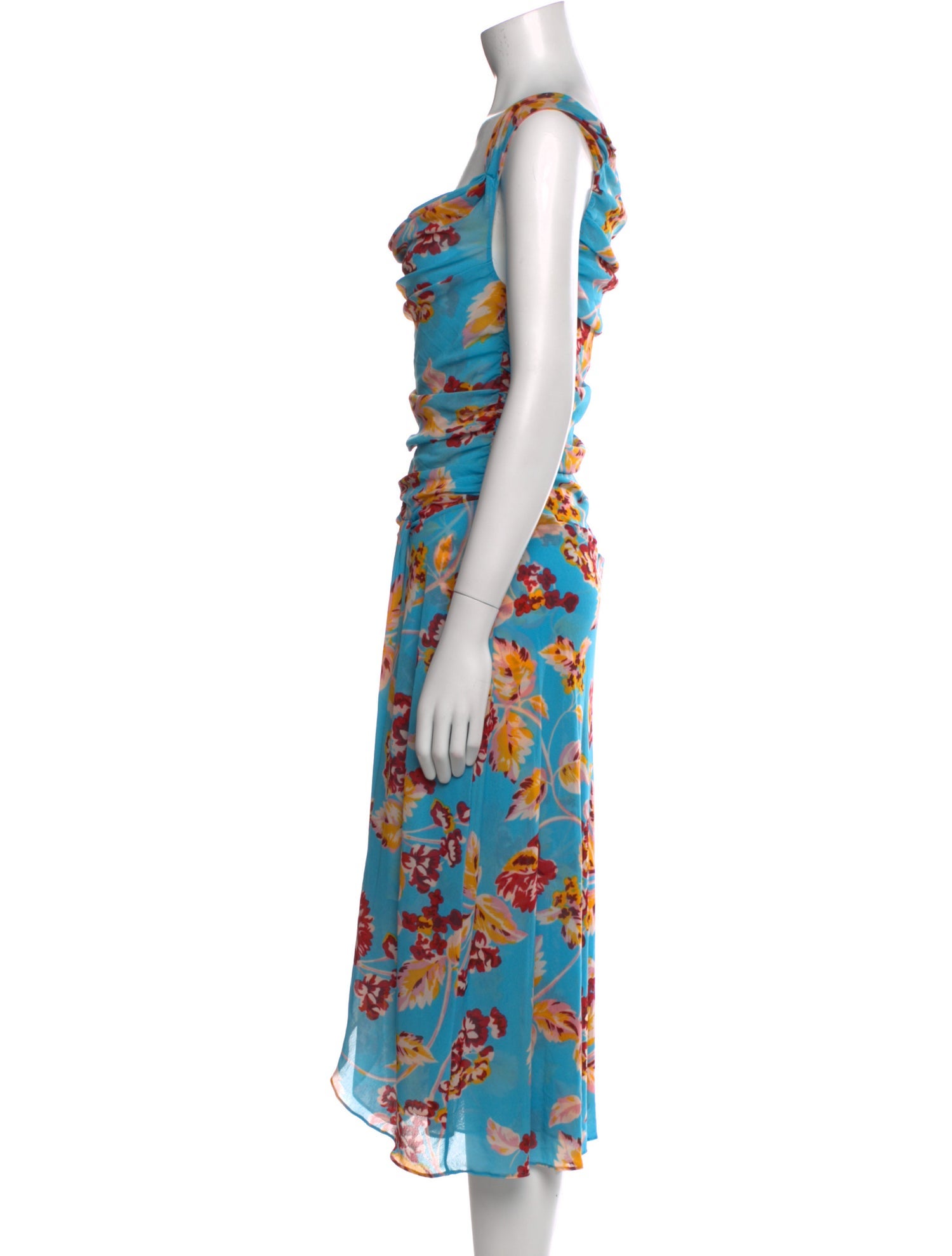 Diane von Furstenberg Printed Midi Length Dress w/ Tags